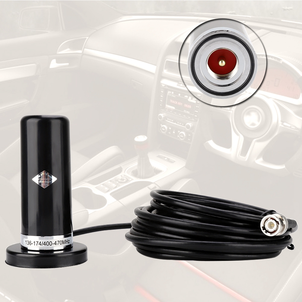 Dualband-vhf/uhf-mobilfunkgerät Für Fahrzeuge/autos, Bnc-stecker (männlich), Magnethalterung