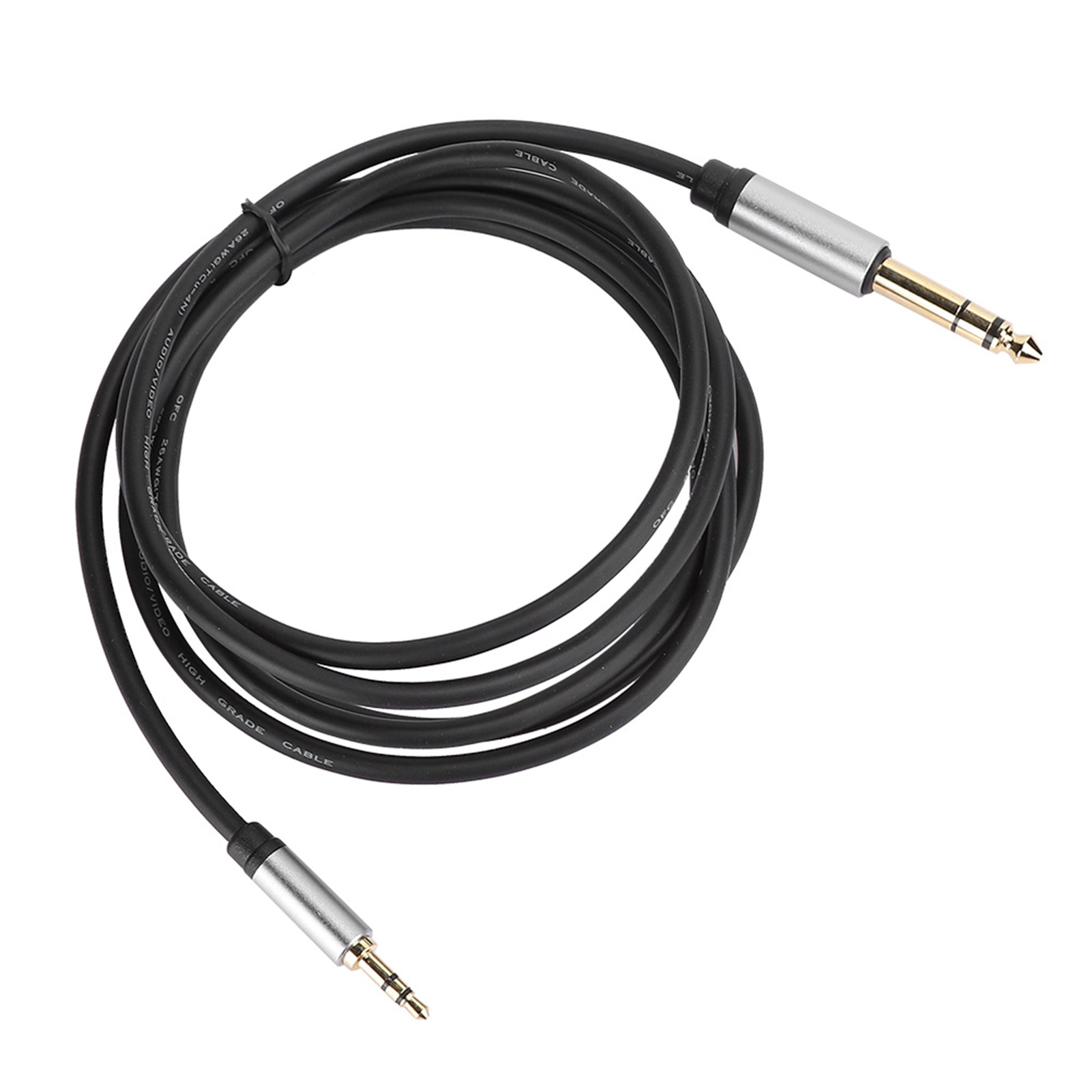 3,5-mm-auf-6,5-mm-klinkenstecker-audioadapterkabel, Hifi-klangqualität Für Telefone (1,8 M)