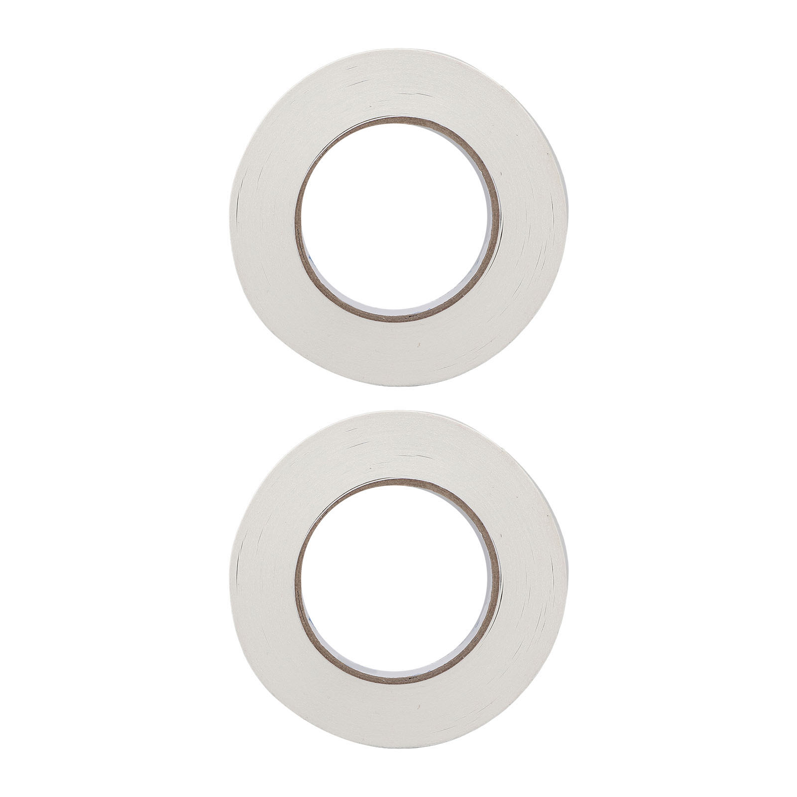 Packung Mit 2 Rollen Doppelseitigem Klebeband, 15 Mm Breit, 50 M Lang, Aus Wasserdichtem Polyethylen, Zum Befestigen.