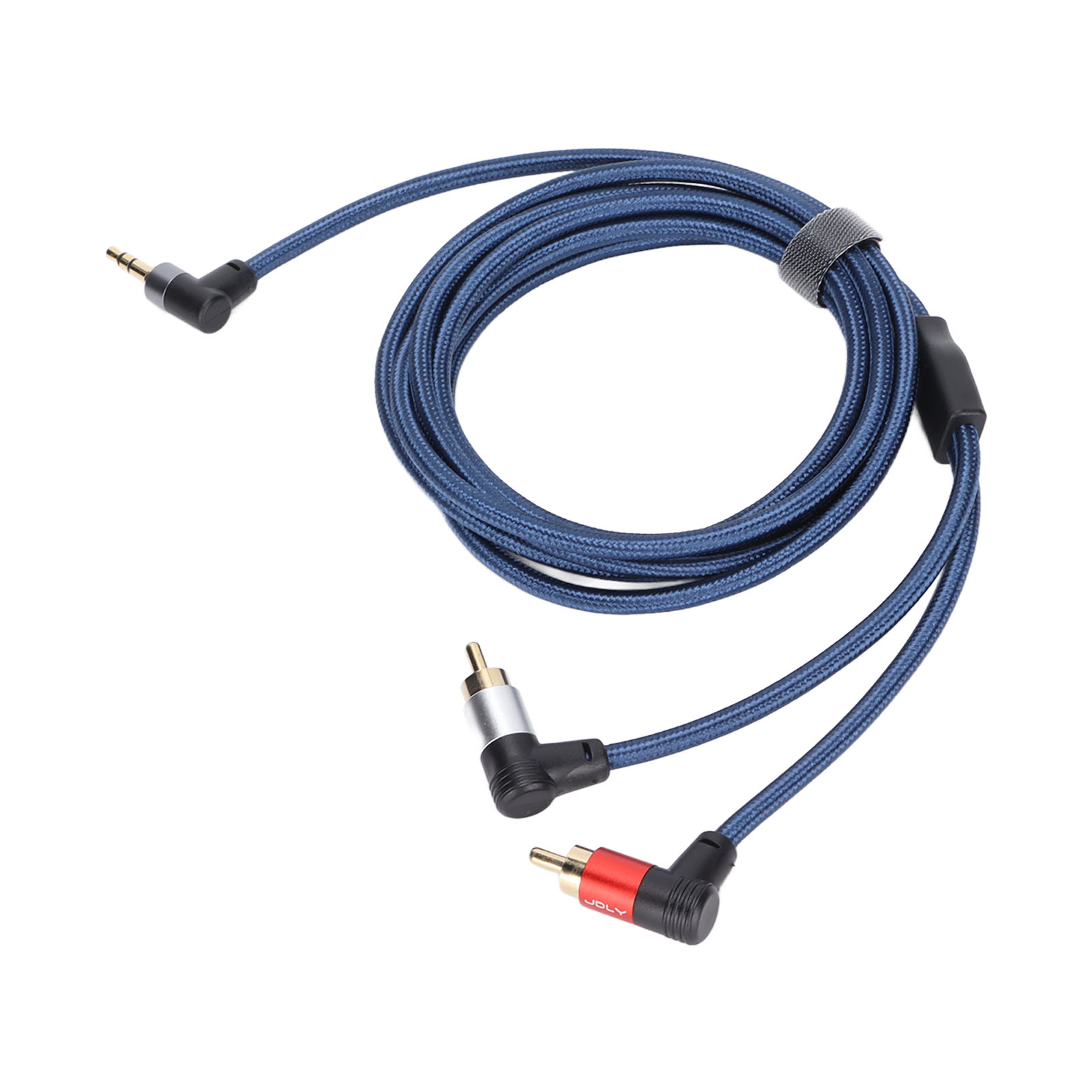 Geflochtenes Nylon-stereo-audiokabel, 3,5-mm-klinkenstecker Auf 2 Cinch-stecker-adapter, Für Lautsprecher, Verstärker Und Mischpult.
