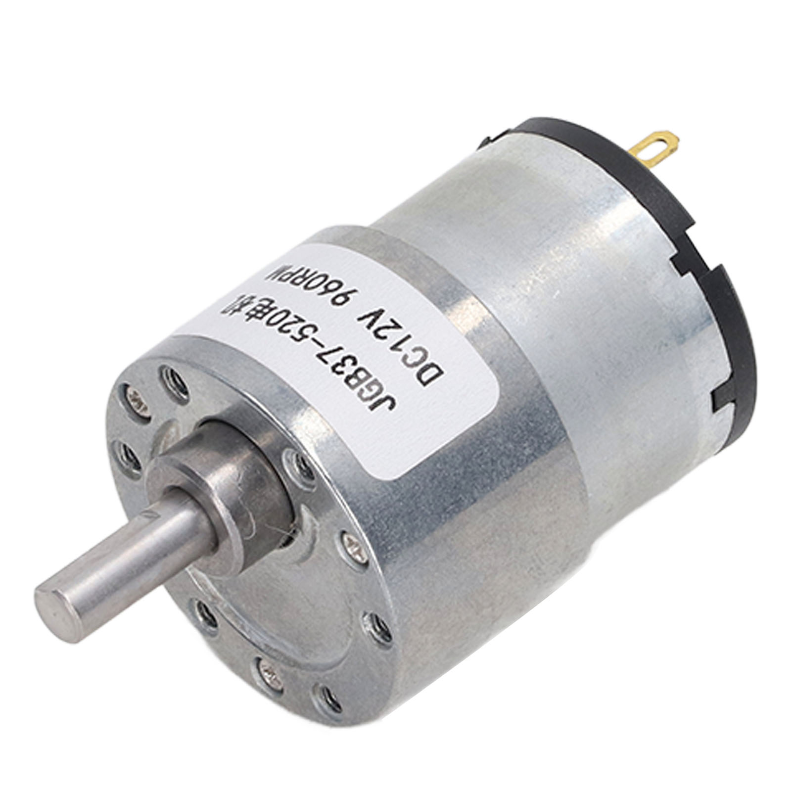 Gleichstrom-getriebemotor, Hochleitfähige Messingspule, Drehrichtung Im Und Gegen Den Uhrzeigersinn, Stabiler Schneckengetriebemotor, 12 V Gleichstrom, 960 U/min