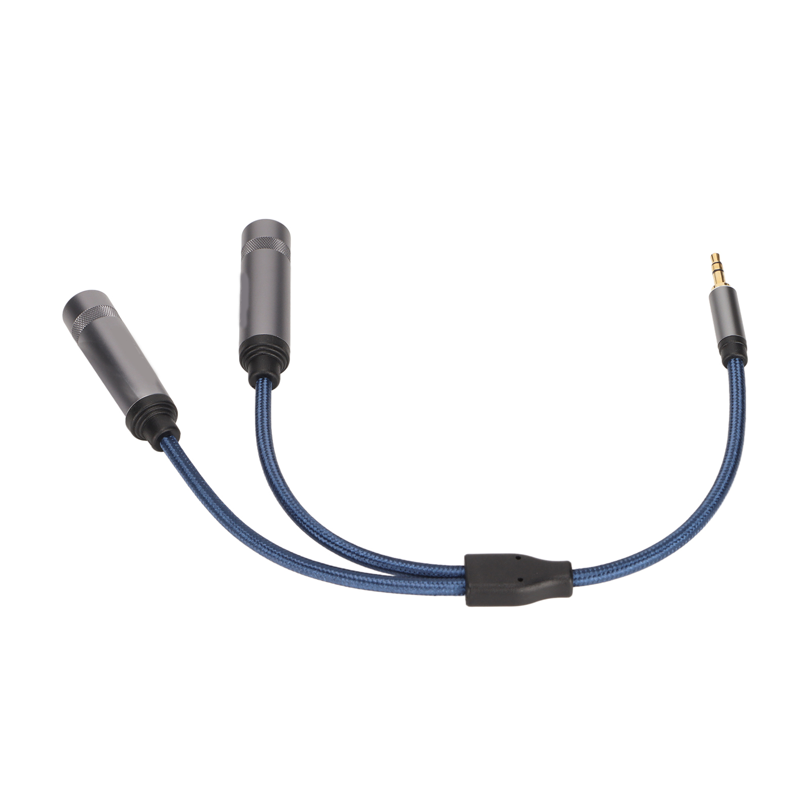 Stereo-y-splitterkabel (3,5 Mm Auf 2 X 6,35 Mm, Trs-stecker Auf Ts-buchse) Für Pc, 0,3 M / 1 Fuß