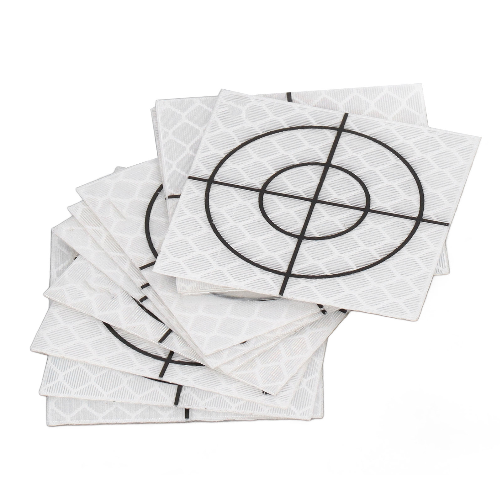 50 Reflektierende Zielmarkierungsaufkleber, Reflektierendes Klebeband Für Messstationen, 4 X 5 Cm / 1,57 X 1,97 Zoll