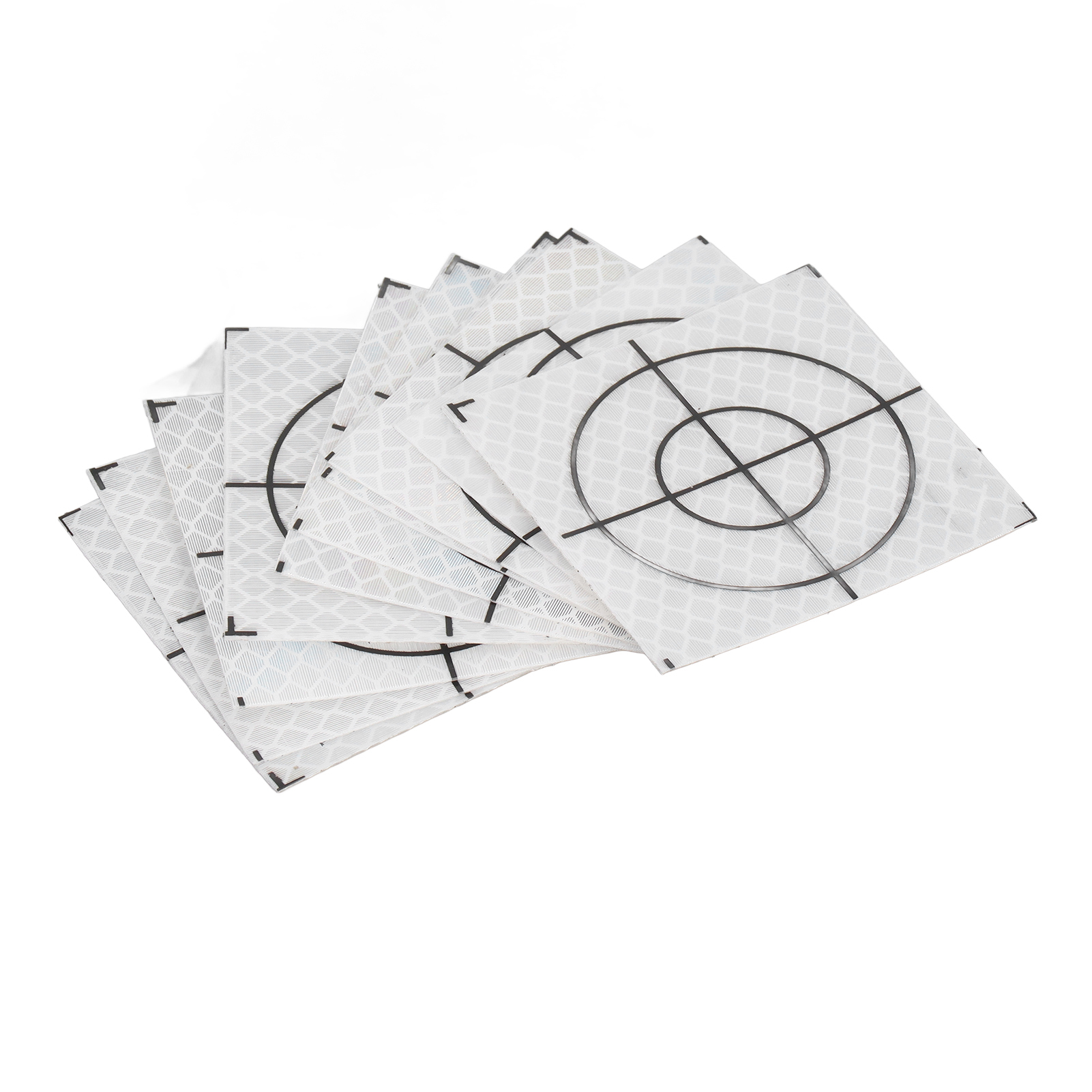 50 Reflektierende Klebeaufkleber Für Totalstationen, 6 X 6 Cm / 2,36 X 2,36 Zoll.