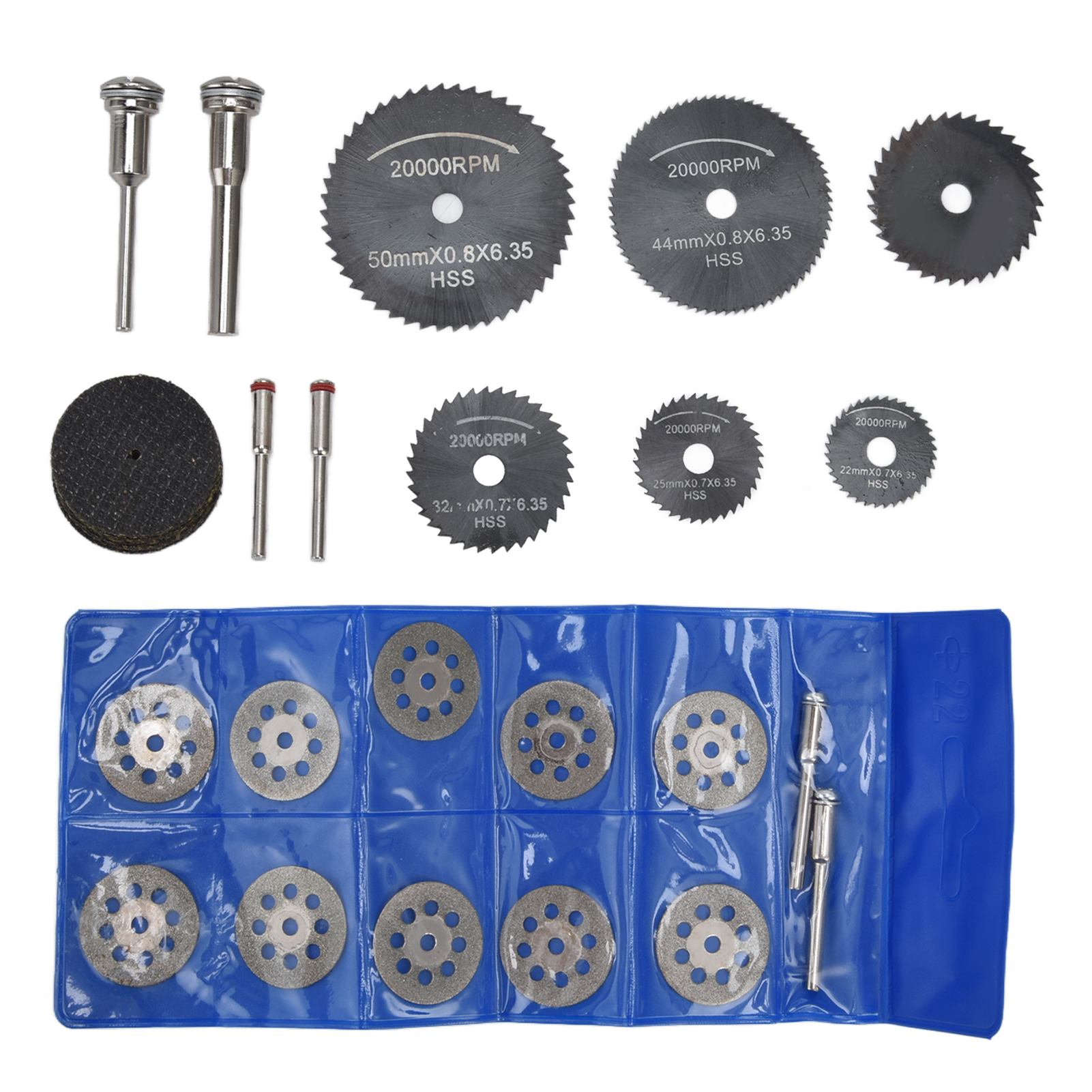 Set Mit 32 Hss-trennscheiben Für Kreissägen, Harz-trennscheiben, Diamantscheiben