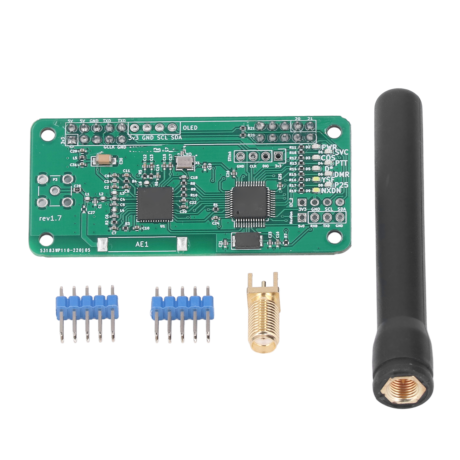 Mmdvm-hotspot-modul Mit Einer Antenne, 10 Mw Hf-leistung, Uhf, Vhf, Uv