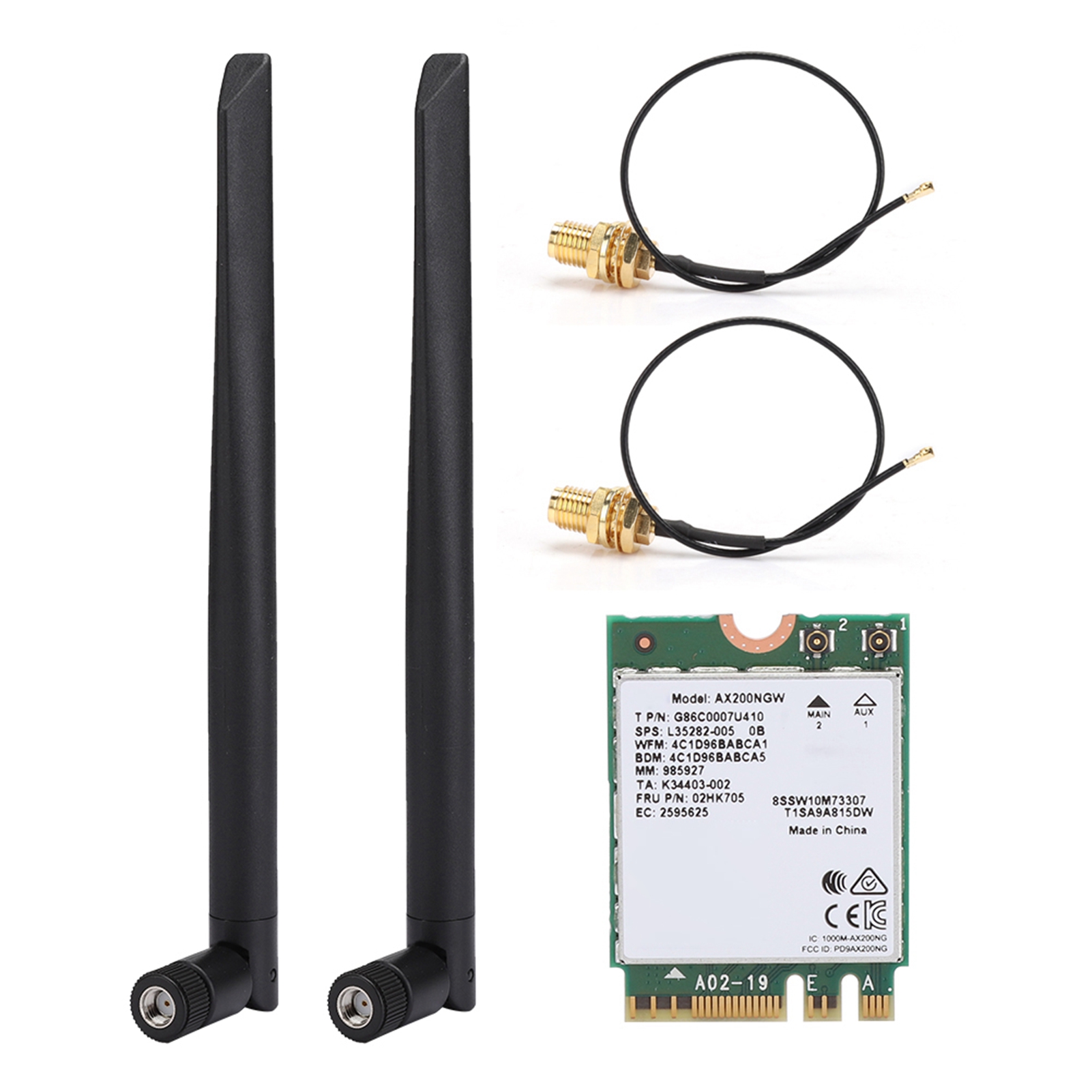 Ax200 Dualband-wlan-netzwerkkarte, 2974 Mbit/s, Wi-fi 6 Mit 8-dbi-antenne