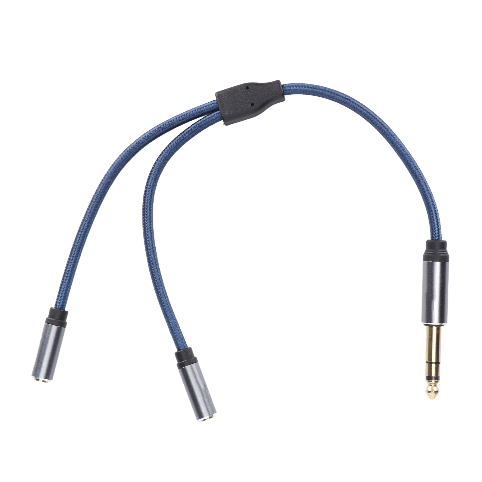 Professionelles Hifi-audio-adapterkabel, 6,35-mm-klinkenstecker Auf Zwei 3,5-mm-klinkenbuchsen