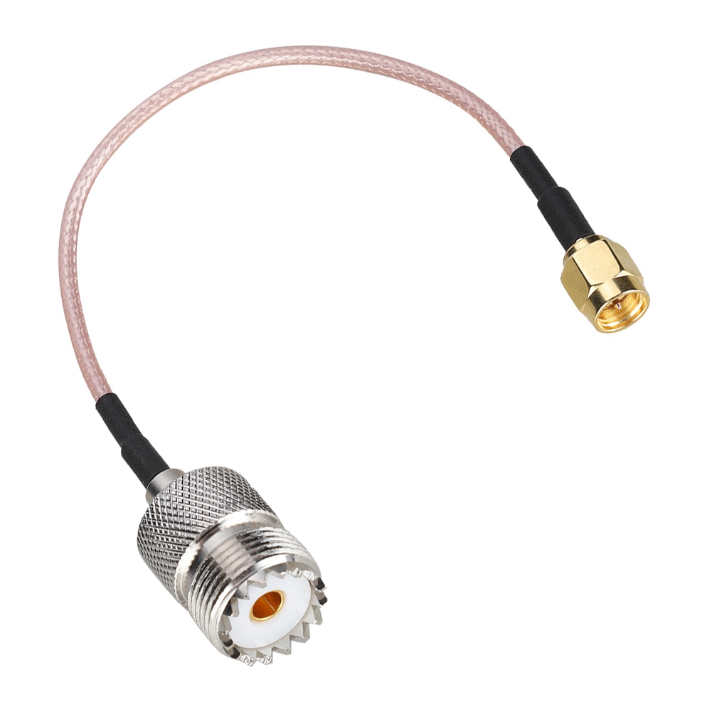 Sma-stecker Auf Uhf-buchse Adapter (1 Stück) Für Hf-funkantenne, 15 Cm