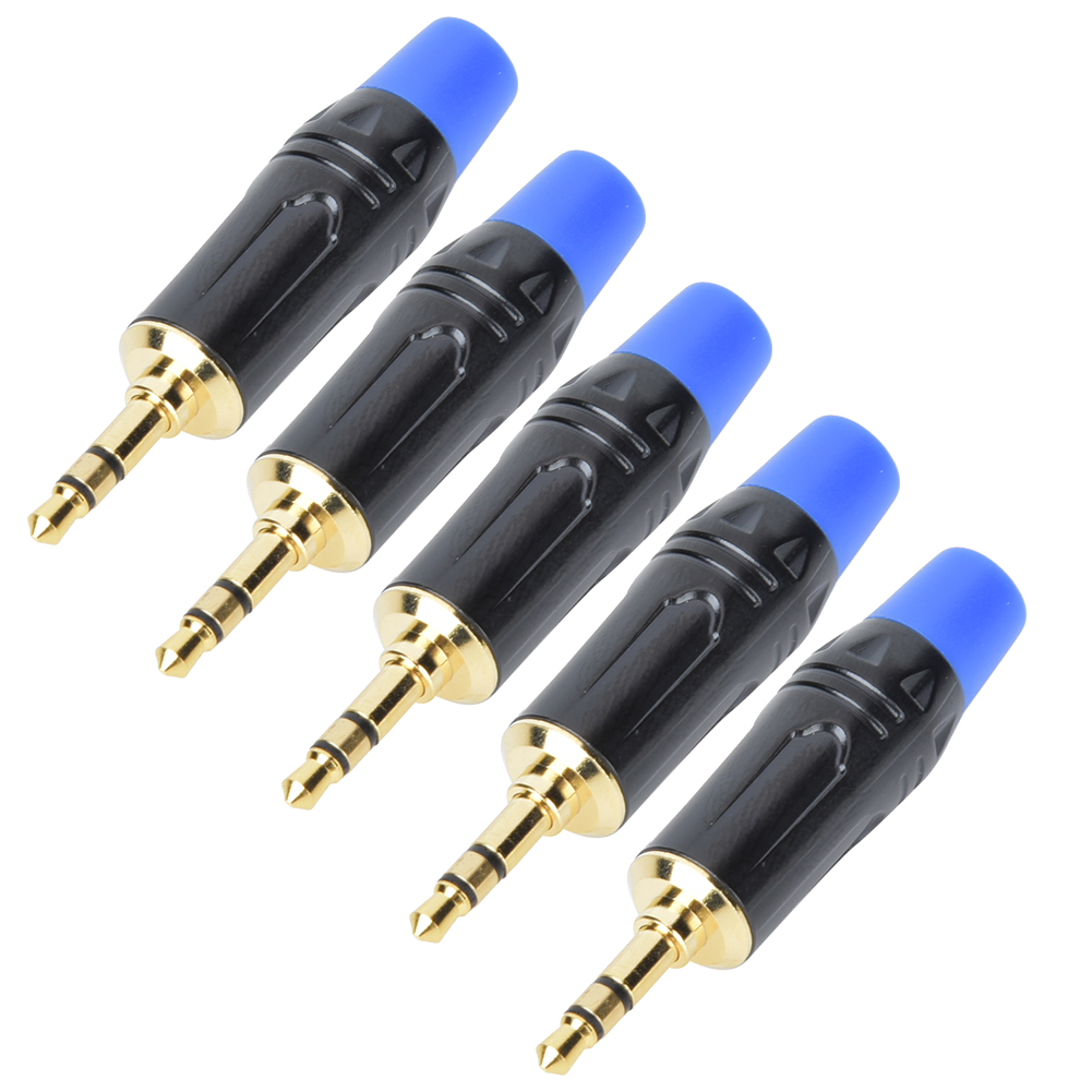 Packung Mit 5 3,5-mm-klinkenstecker-adaptern Für Diy-stereo-audiokabel