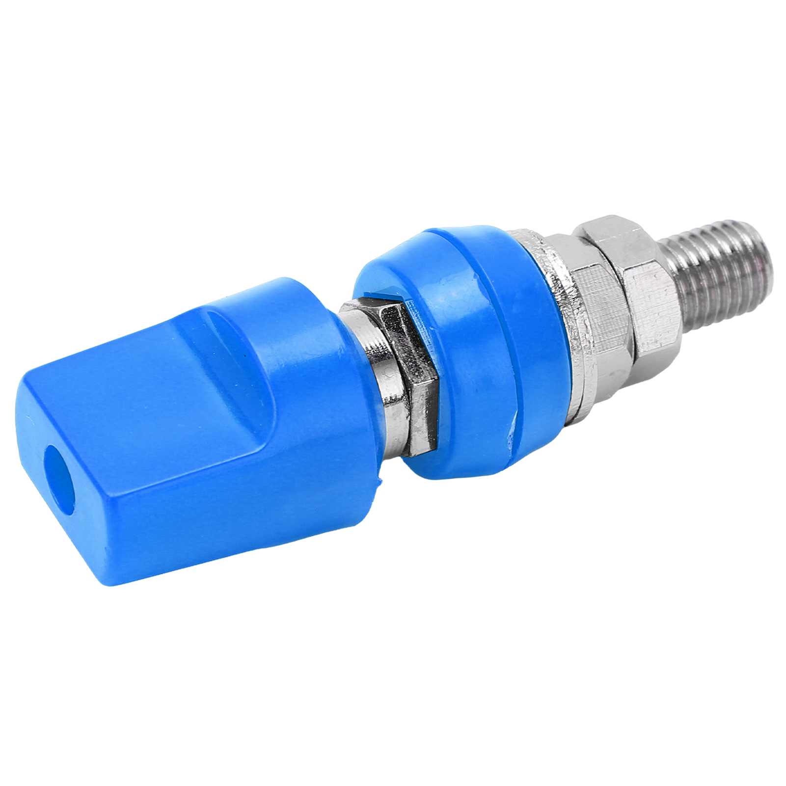 4-mm-multifunktions-klemmenblock Aus Messing Mit Flacher Abdeckung, M8, 100 A, Mit Jackblue