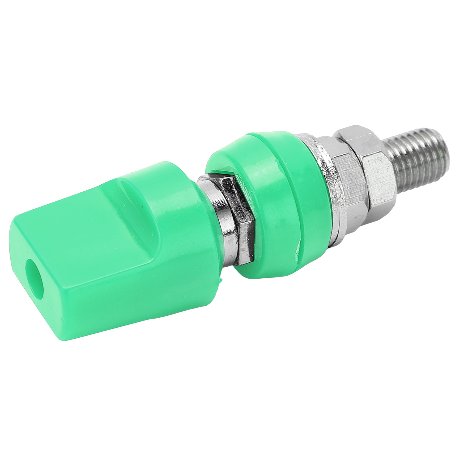 4-mm-multifunktions-klemmenblock Aus Messing Mit Flacher Abdeckung M8 100 A Mit Grüner Buchse