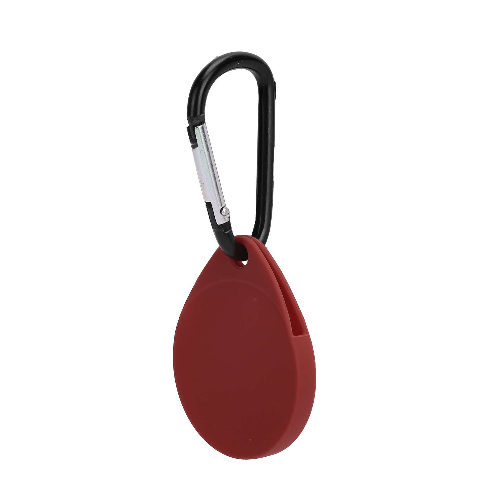 Schutzhülle Aus Silikon Mit Karabiner Und Verlustschutz Für Ios-geräte In Weinrot