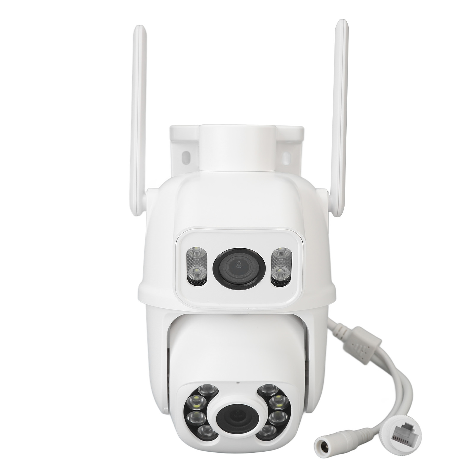 6mp Dual-objektiv-wlan-sicherheitskamera Mit Hd-nachtsicht, 110-240v, Bewegungserkennung Für Den Innen- Und Außenbereich (eu-stecker)