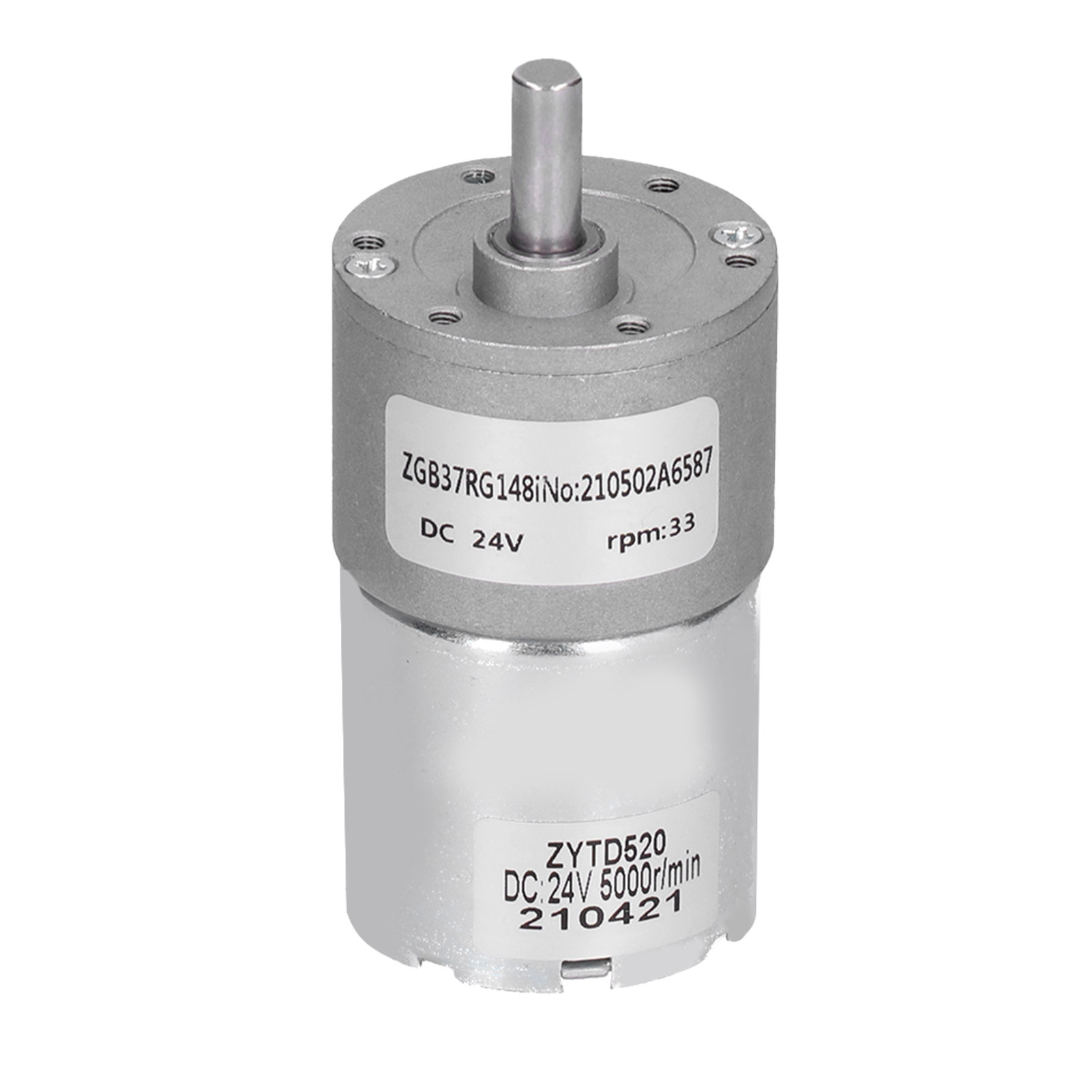 24-v-gleichstrom-getriebemotor, 37 Mm Wellendurchmesser, Zgb37rg 33r-24v Drehzahlreduzierender Elektrischer Mikromotor
