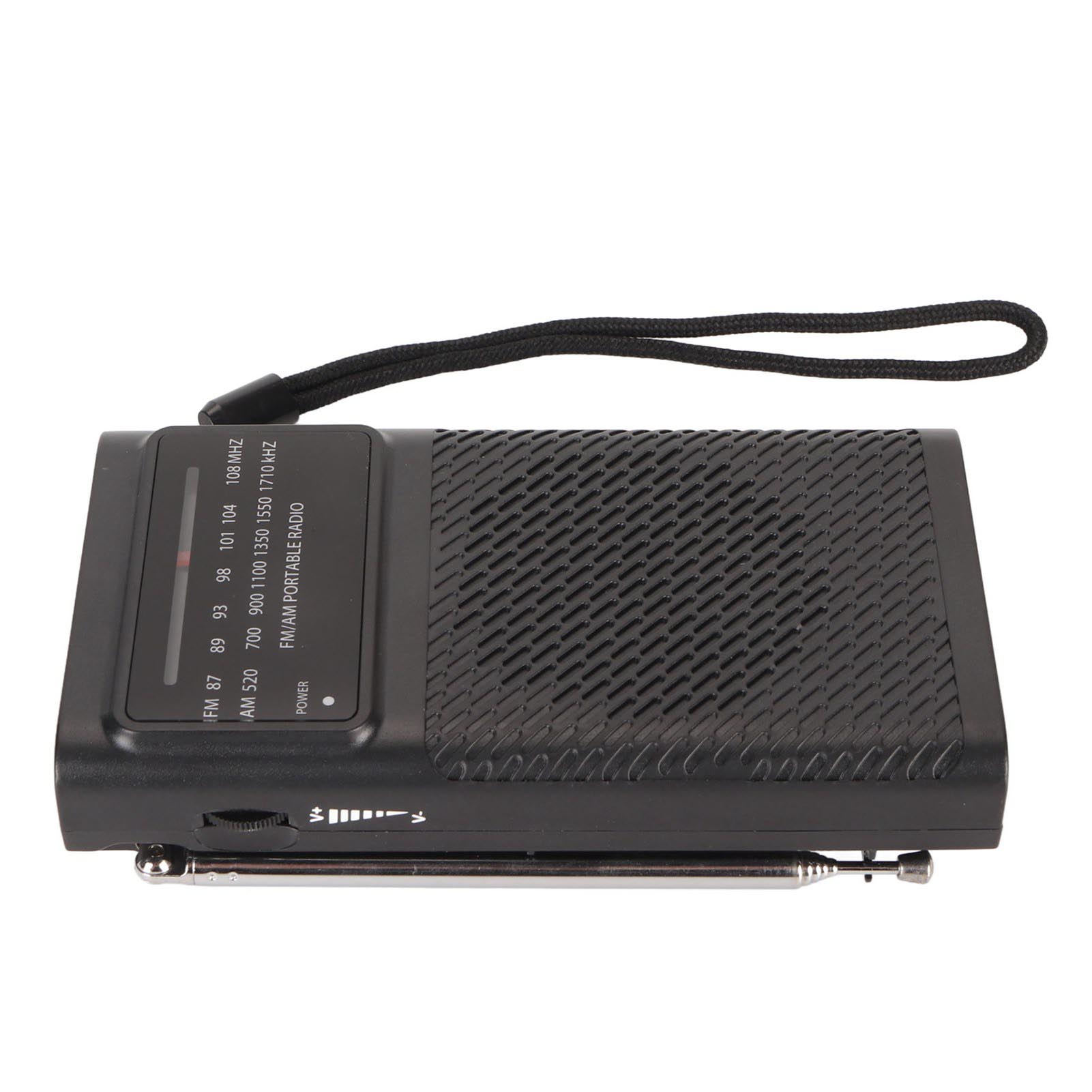 Am/fm-taschenradio Mit Lautsprecher, 3,5-mm-klinkenanschluss, Batteriebetrieben, Für Den Innen- Und Außenbereich, Große Reichweite.