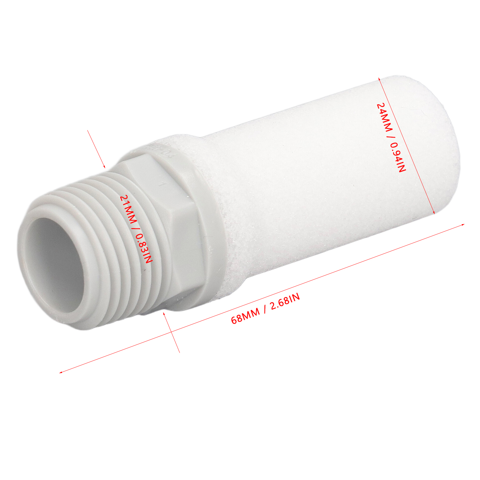 Packung Mit 10 G1/2" 1,32 Mpa Pp Hochleistungs-schalldämpfern Für Zylinder-magnetventile
