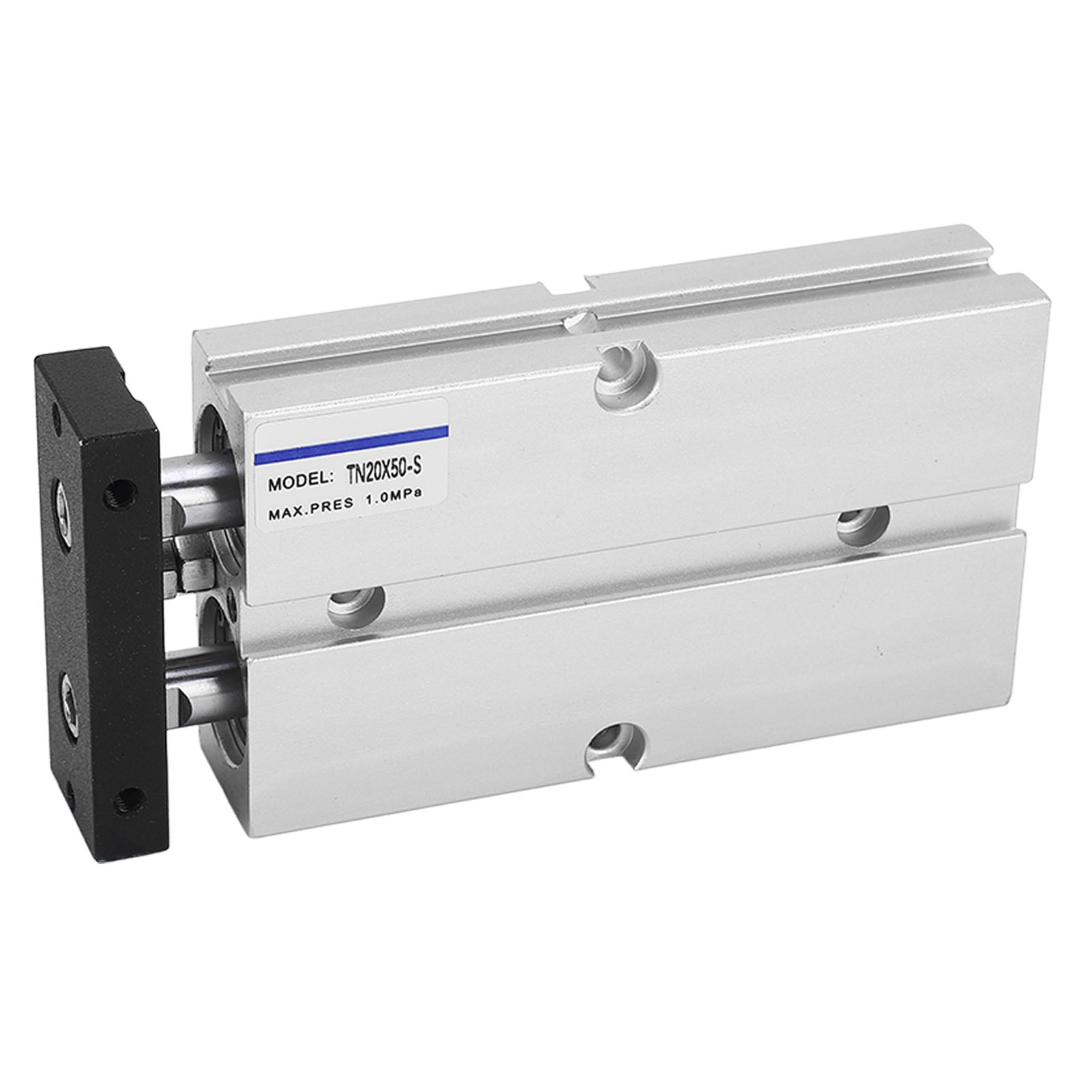 Doppeltwirkender Pneumatikzylinder, 20 Mm Bohrung, 50 Mm Hub, Doppelkolbenstange, Magnet