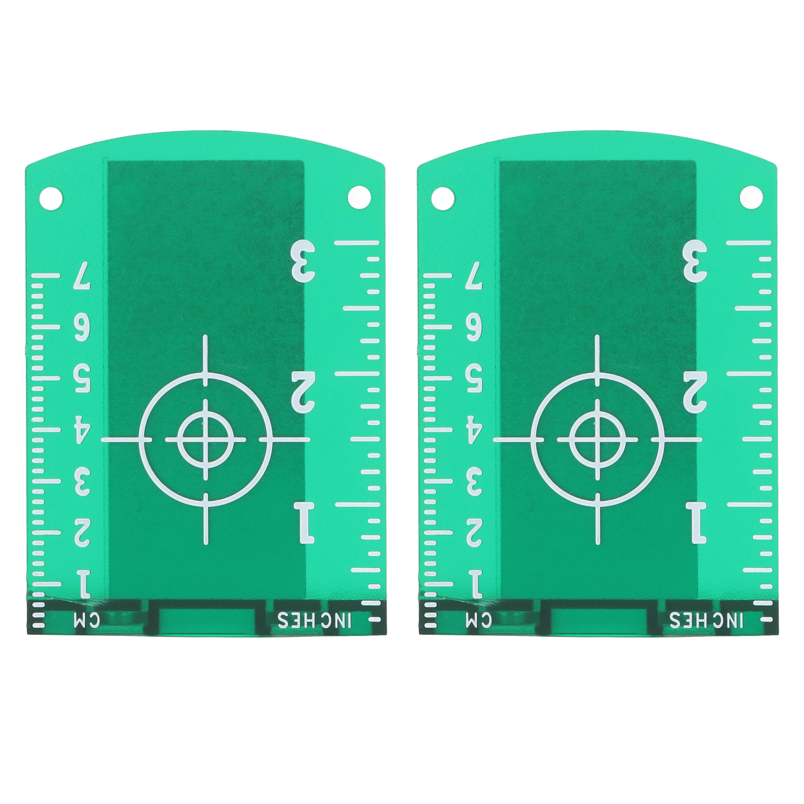 Set Mit 2 Magnetischen Abs-laserzielplatten Für Böden, Mit Wasserwaage, Ersatzteil