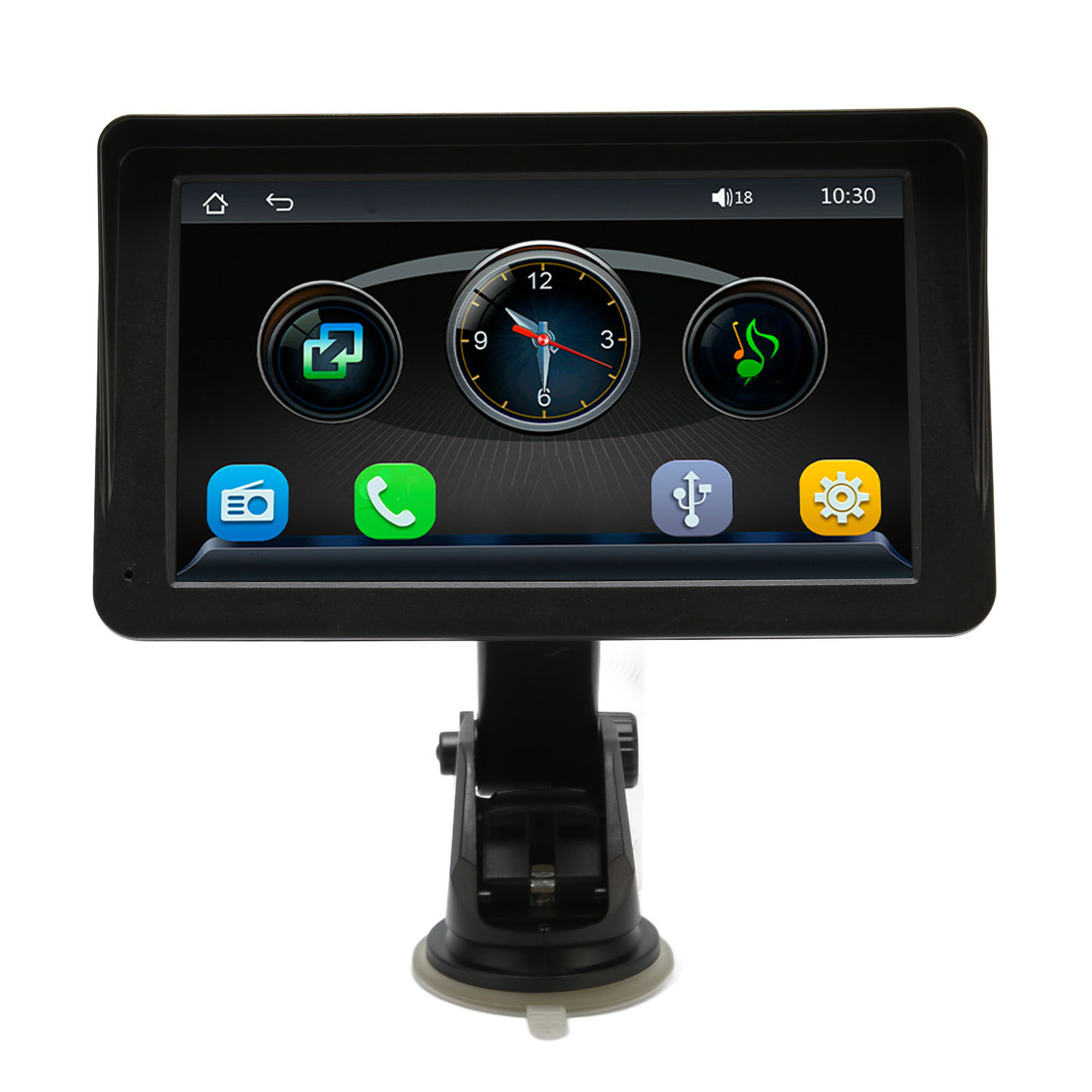 Multifunktions-mp5-autoradio Mit 7-zoll-touchscreen, In Die Sonnenblende Integrierter Led-kamera Und Rückfahrkamera.