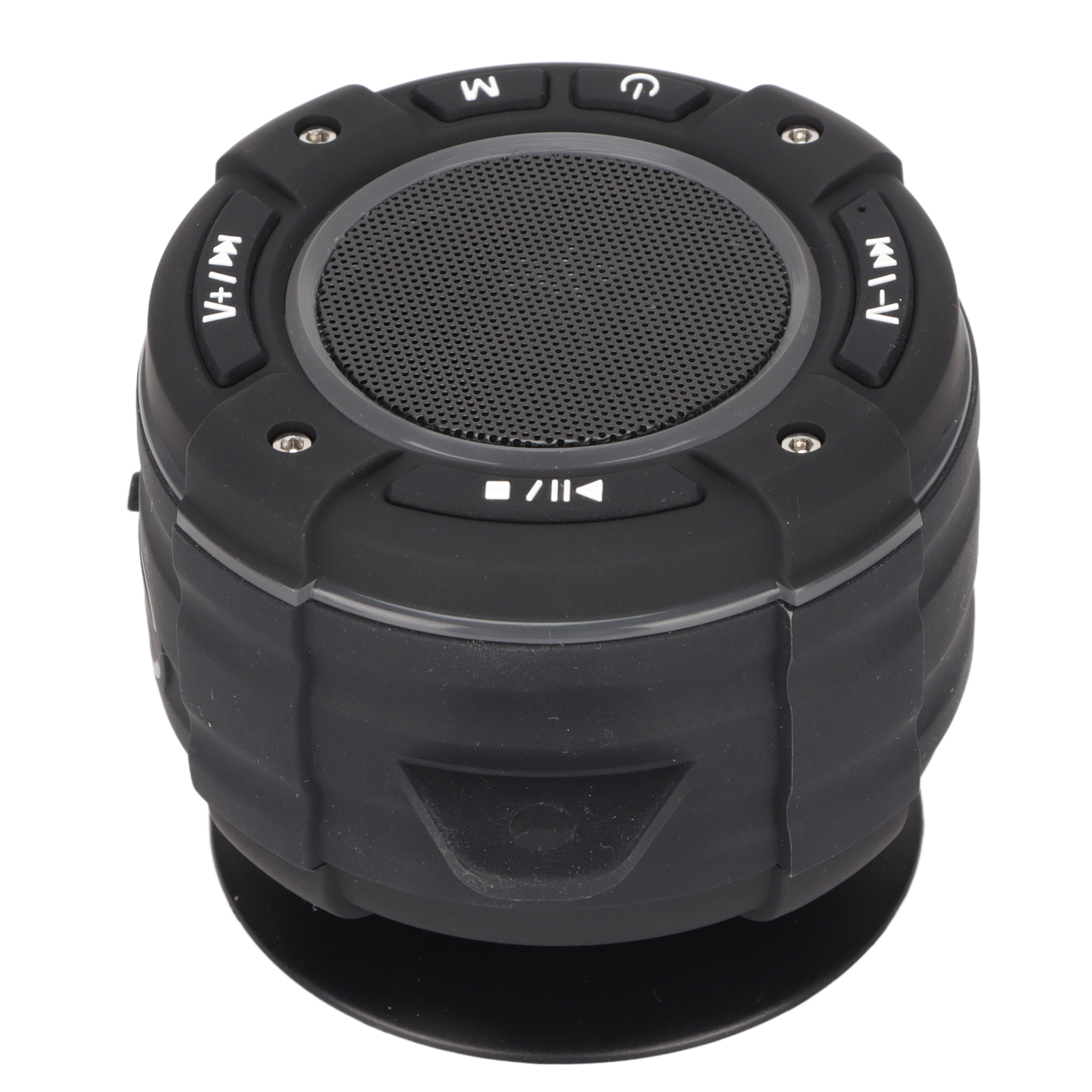 F021 Ip67 Wasserdichter Duschlautsprecher, Tragbares Stereoradio Mit Atemlicht Für Badezimmer Und Pool