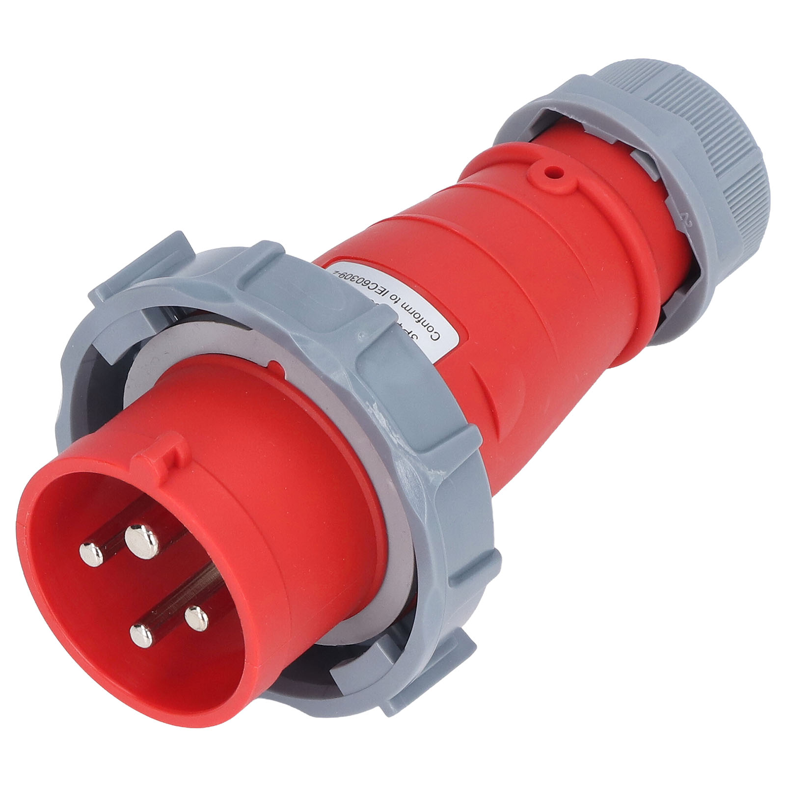 Ip67 Wasserdichter Industriestecker, Unterputzmontage, 4-poliger 3p+e-luftfahrtstecker, 380–415 V Ac, 16 A