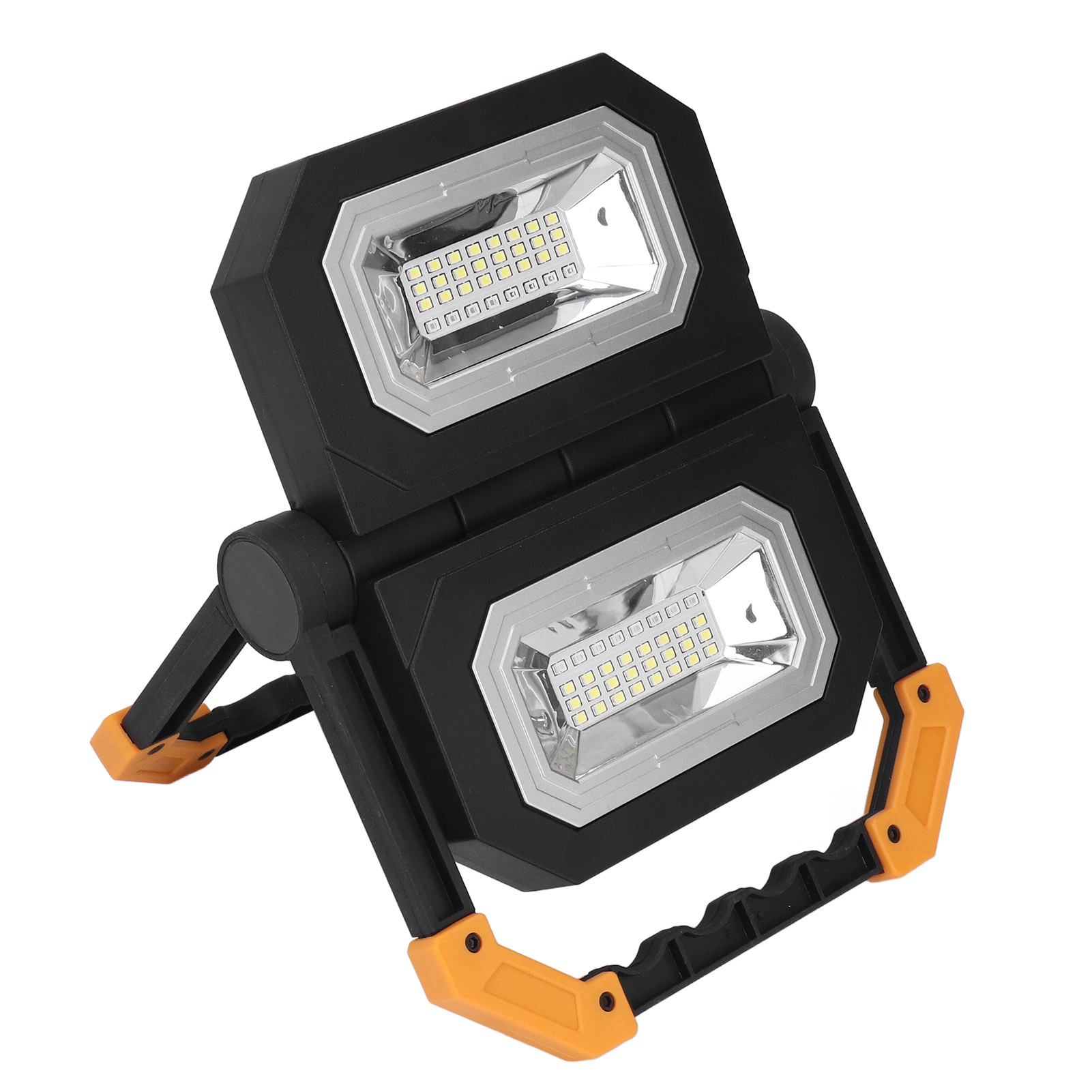 Wiederaufladbare Arbeitsleuchte Mit 64 Leds, 6000k, 2 Helligkeitsstufen, Rotem Und Blauem Blinklicht, Tragbar Und Faltbar, Für Mechaniker.