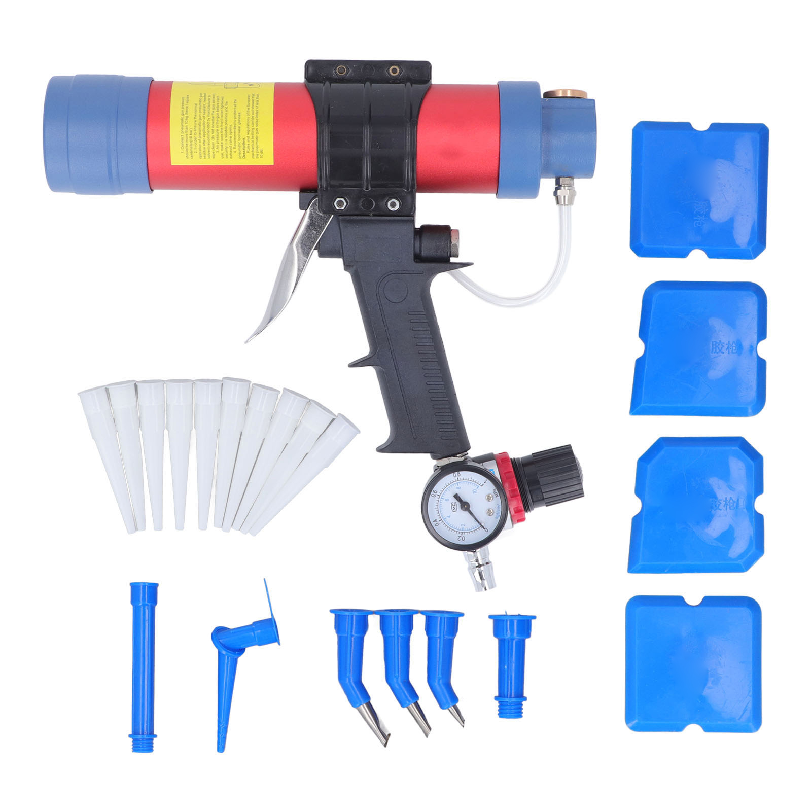 310-ml-druckluft-kartuschenpistole Mit Manometer, Für Glaskleber.