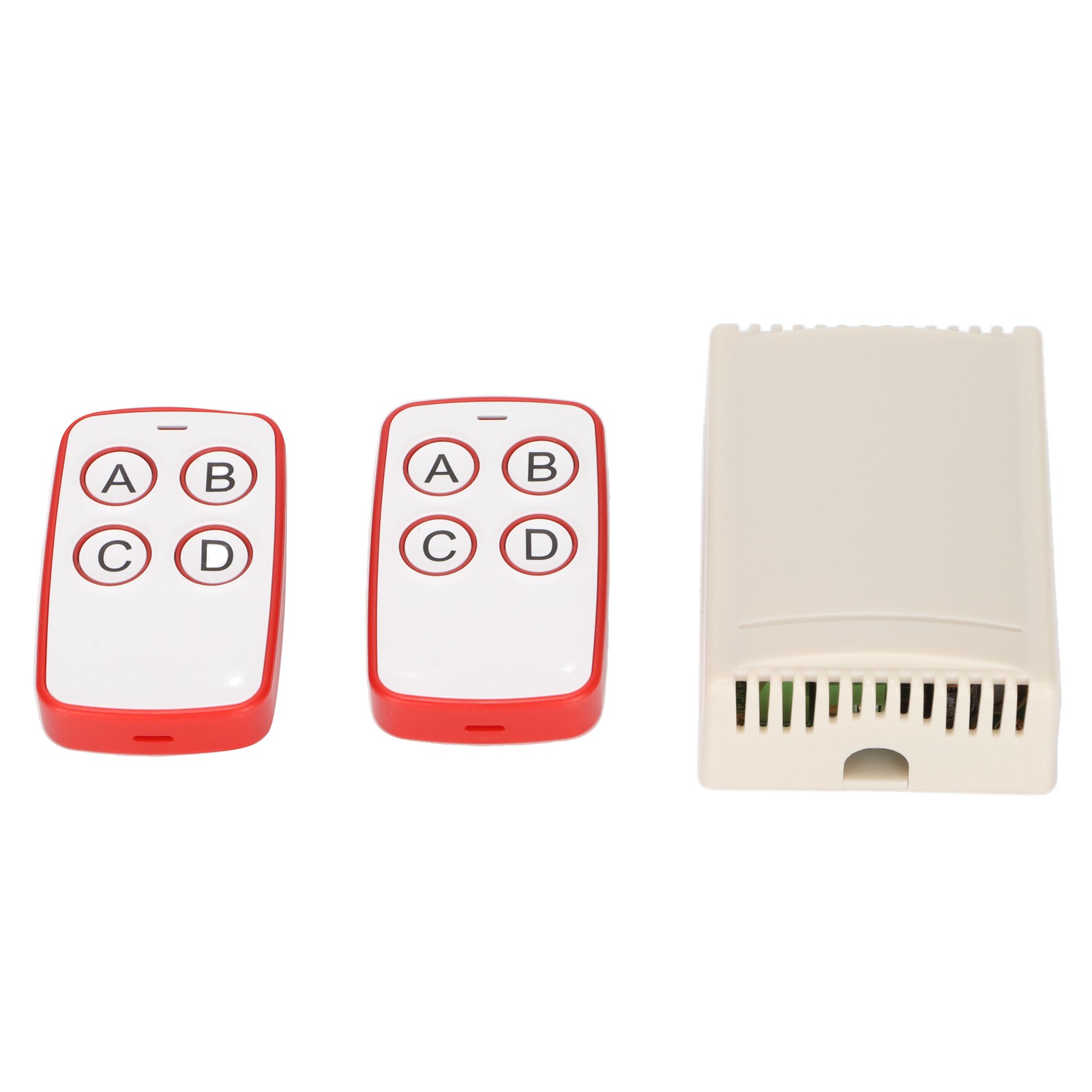 4-kanal-fernbedienung (12 V) Mit Lernfunktion, 4-tasten-kopierfunktion, 433 Mhz, Mit 4 Relaisempfängern, Rot
