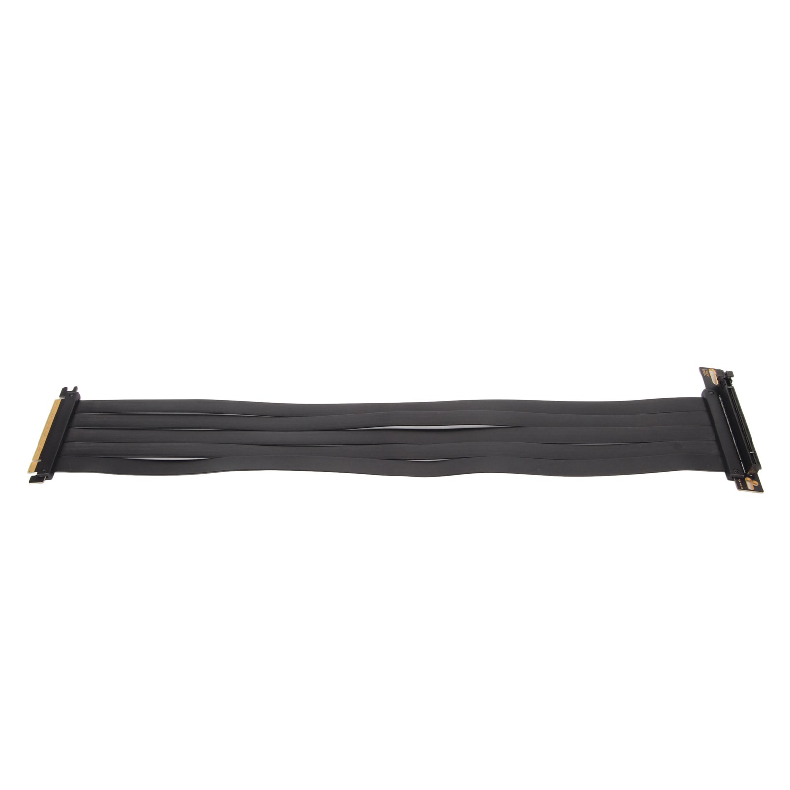Extrem Flexibles 180°-pcie-4.0-x16-riserkabel Für Hochgeschwindigkeits-grafikkarten Rx6900xt, Rx6800xt Und Rtx3090ti, Schwarz, 35 Cm / 13,78 Zoll