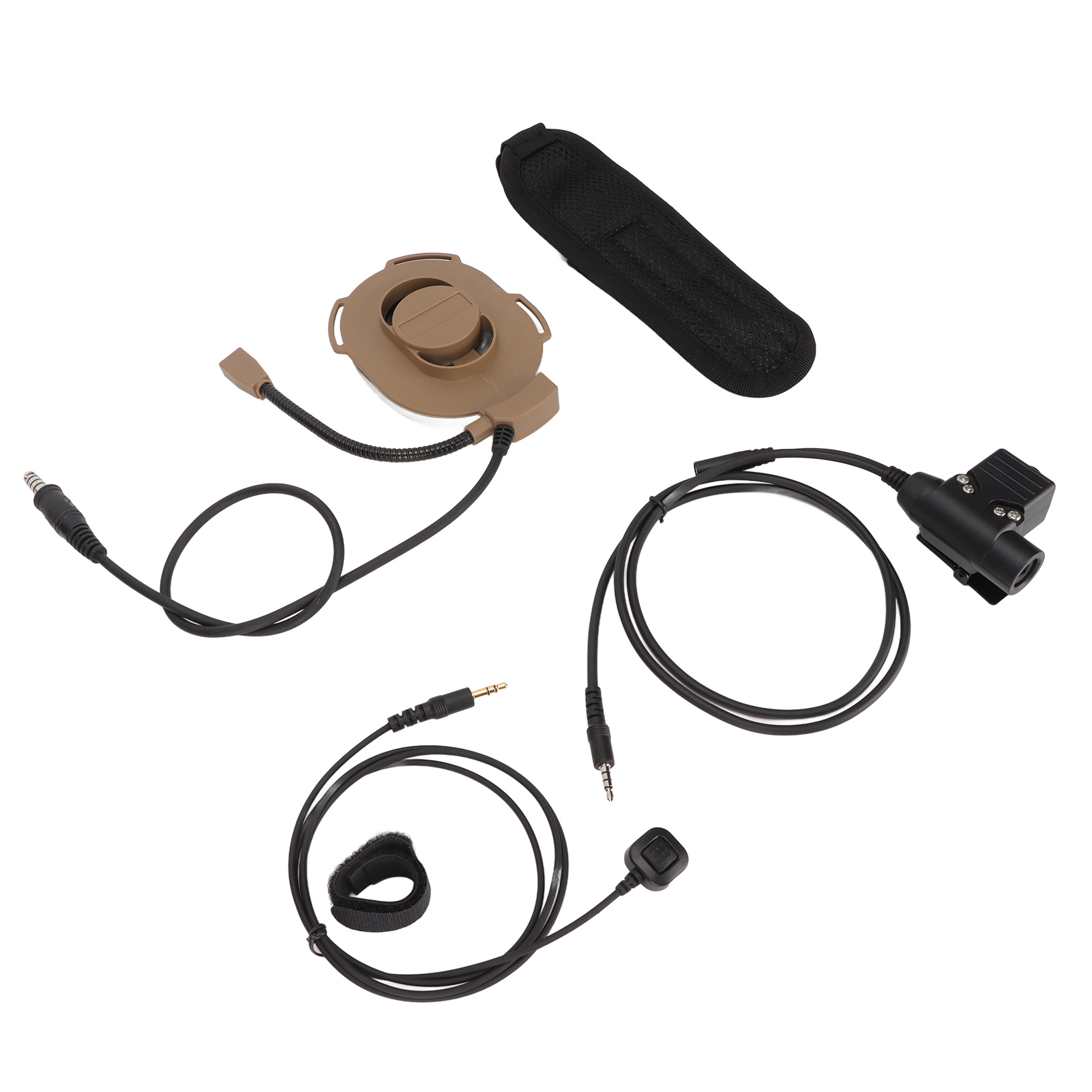Einseitiges Motorrad-audio-headset, Militärhelm Mit Eingebautem Mikrofon Und 3,5-mm-klinkenanschluss Für Mobiltelefone (u94).