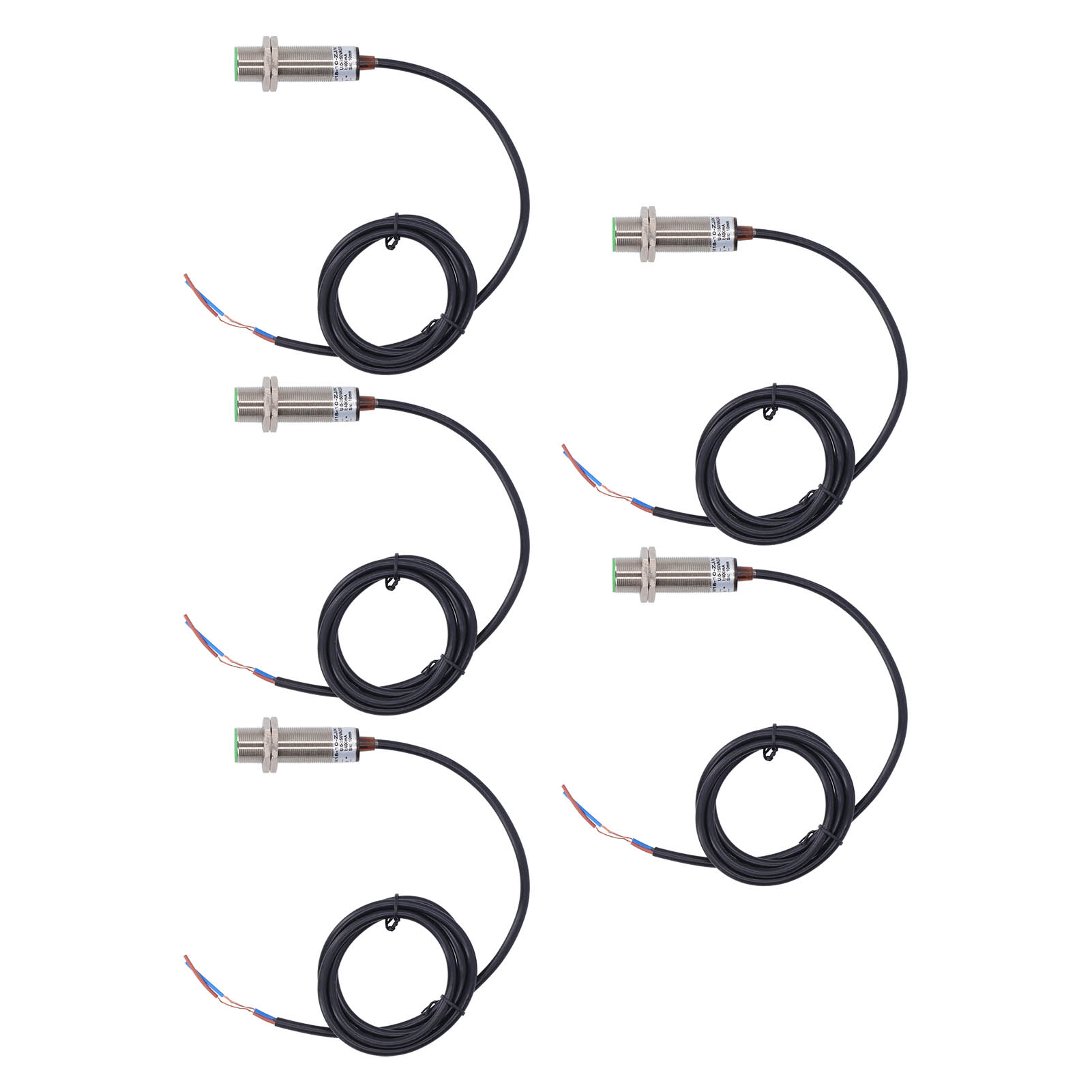 Packung Mit 5 Induktiven Näherungssensoren, 150 Hz, 2-draht, Normalerweise Offen, Ip65, Ac/dc 0-250 V