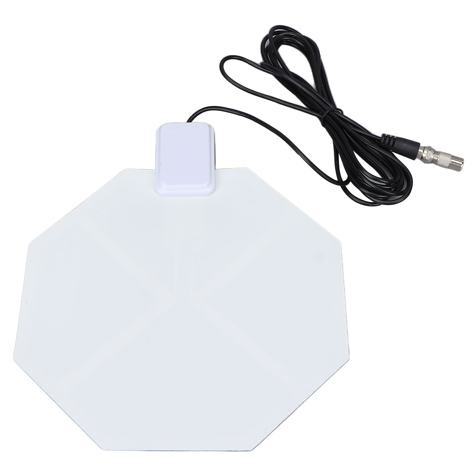Sechseckige 5db-verstärker-digitalantenne Für Hdtv Im Innenbereich, Uhf 470-862 Mhz, F-stecker, Lan1038