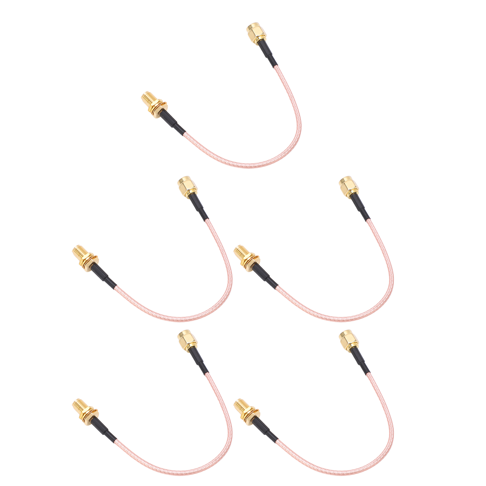 5er-pack Hf-koaxialkabel Mit Sma-stecker/buchse Rg316-adaptern