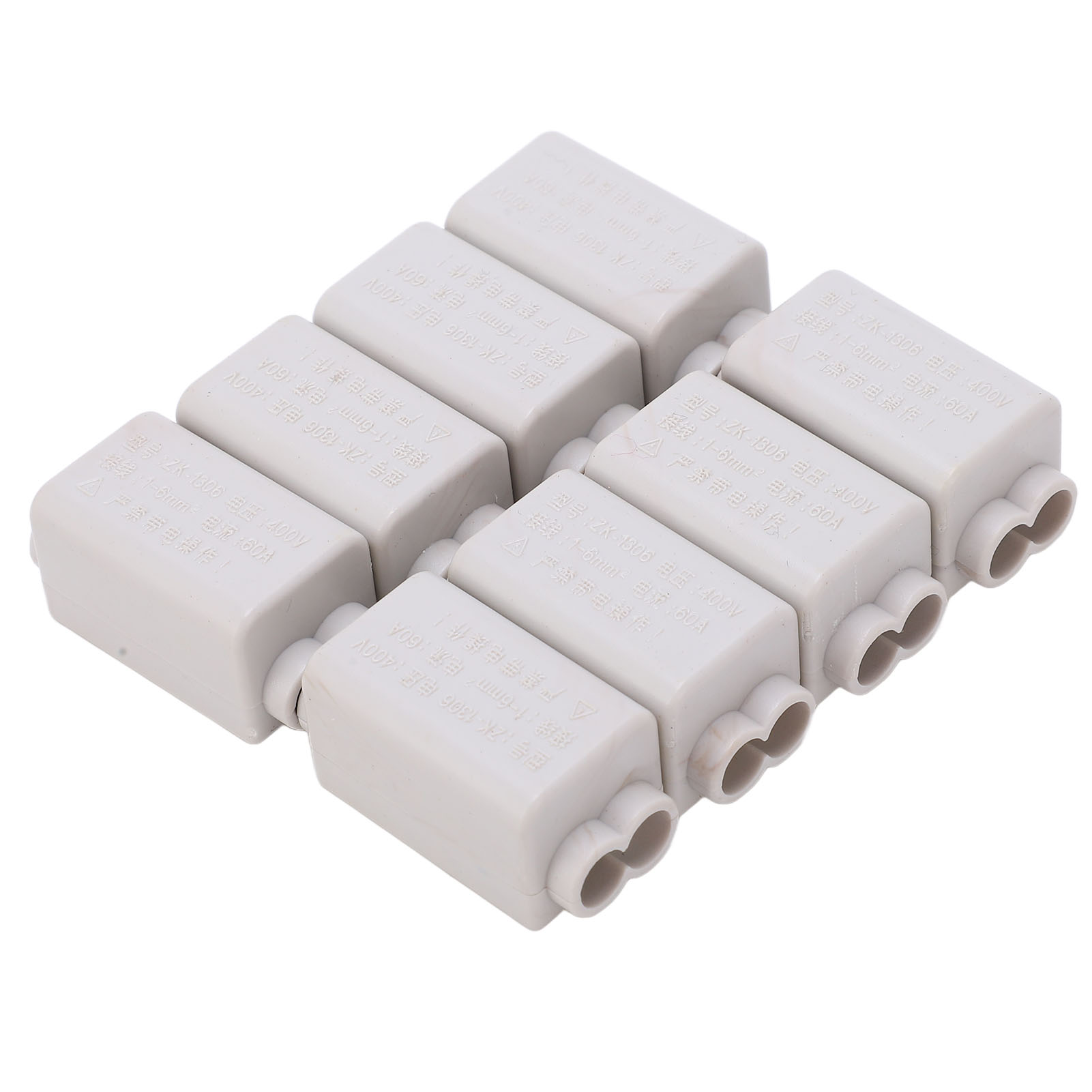 Satz Mit 8 T-förmigen Drahtverbindern, Schraubklemmen, 400 V, 60 A, Zk-1306