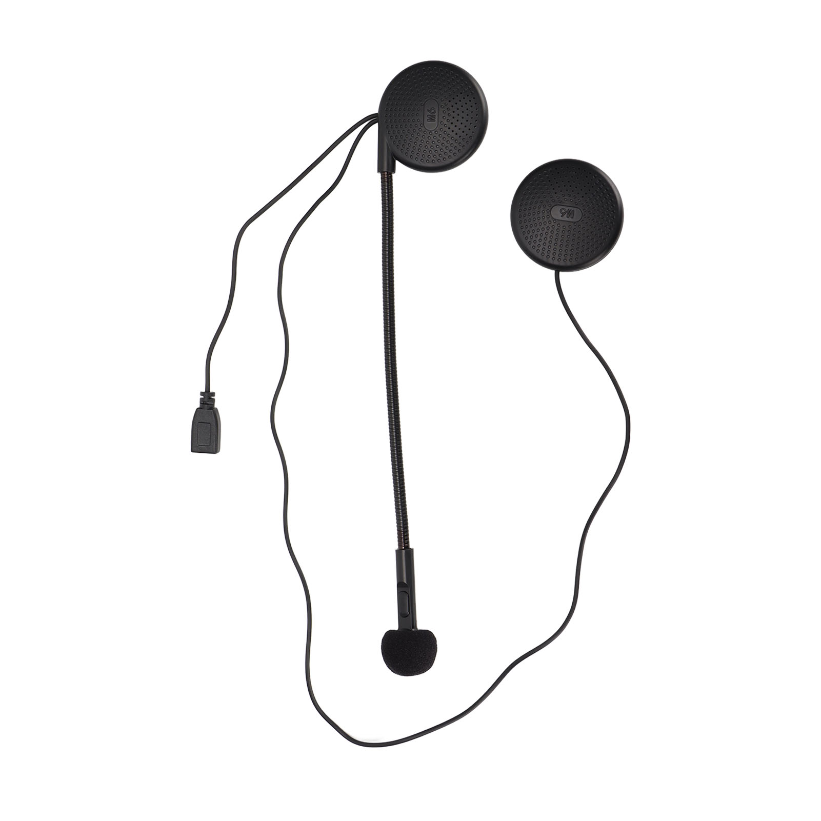 M6 Bluetooth-helm, Ultradünner Kabelloser Halbmotorradhelm Mit Befestigungsclips