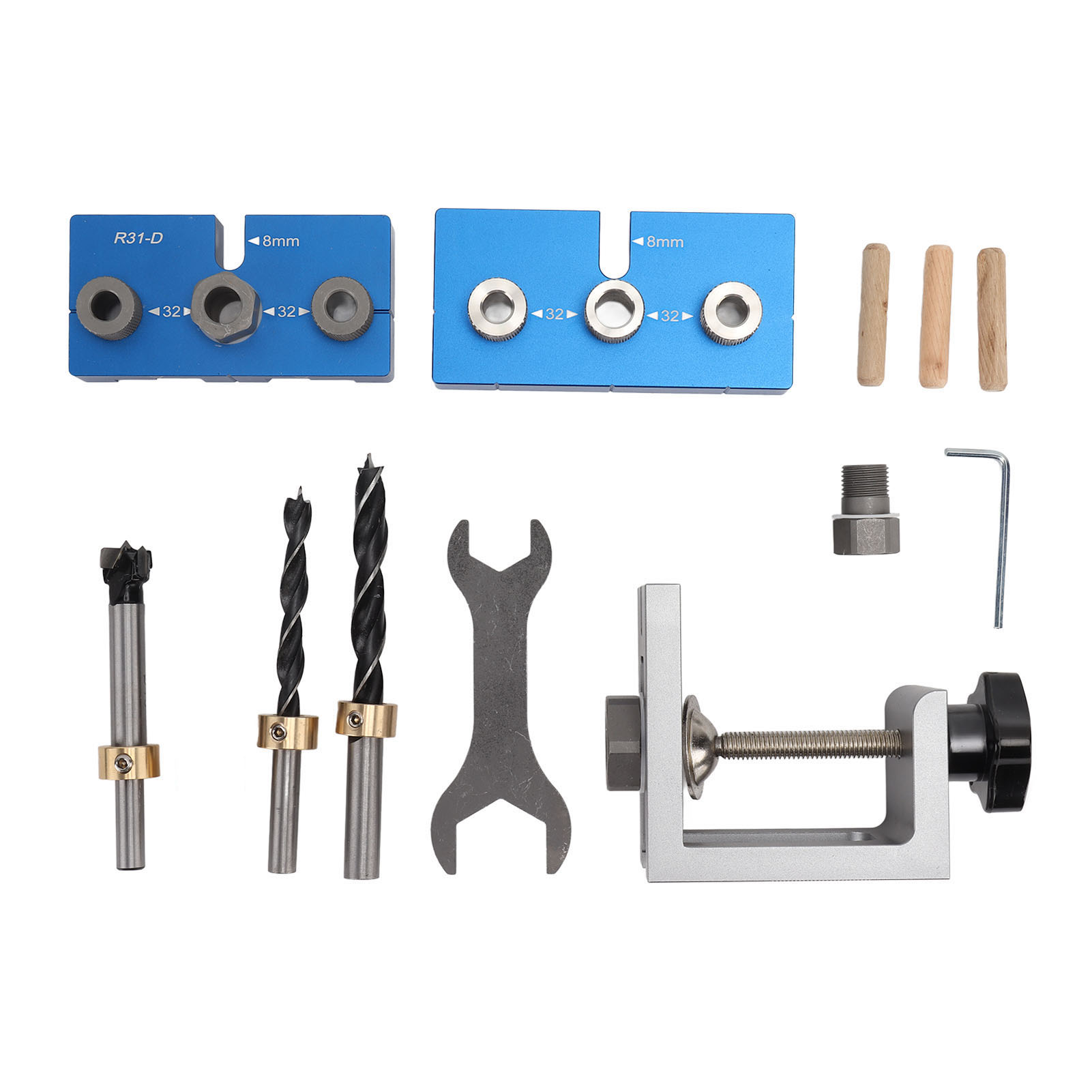 3-in-1 Exzenterbohrlehre Für Die Holzbearbeitung, Aus Aluminiumlegierung.