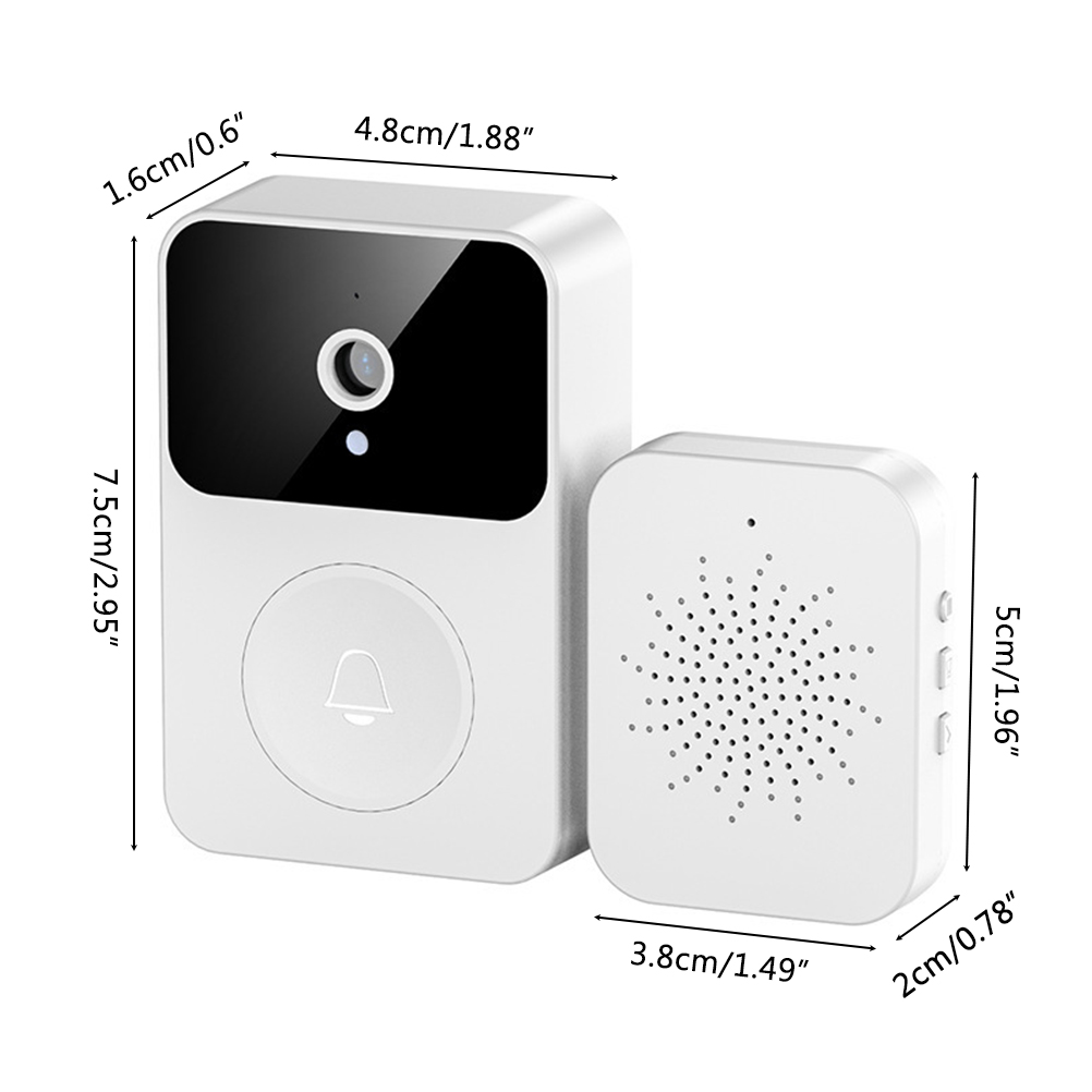 Intelligente Drahtlose Video-türklingel Mit Hd-fernbedienung Für Zuhause, Gegensprechanlage Mit Hd-nachtsicht Und Wiederaufladbarem Wlan Für Mehr Sicherheit.