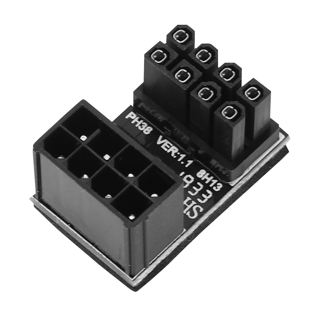 8-pin-grafikkarten-stromadapter, 180°-drehung, Ph38b (schnappbefestigung).