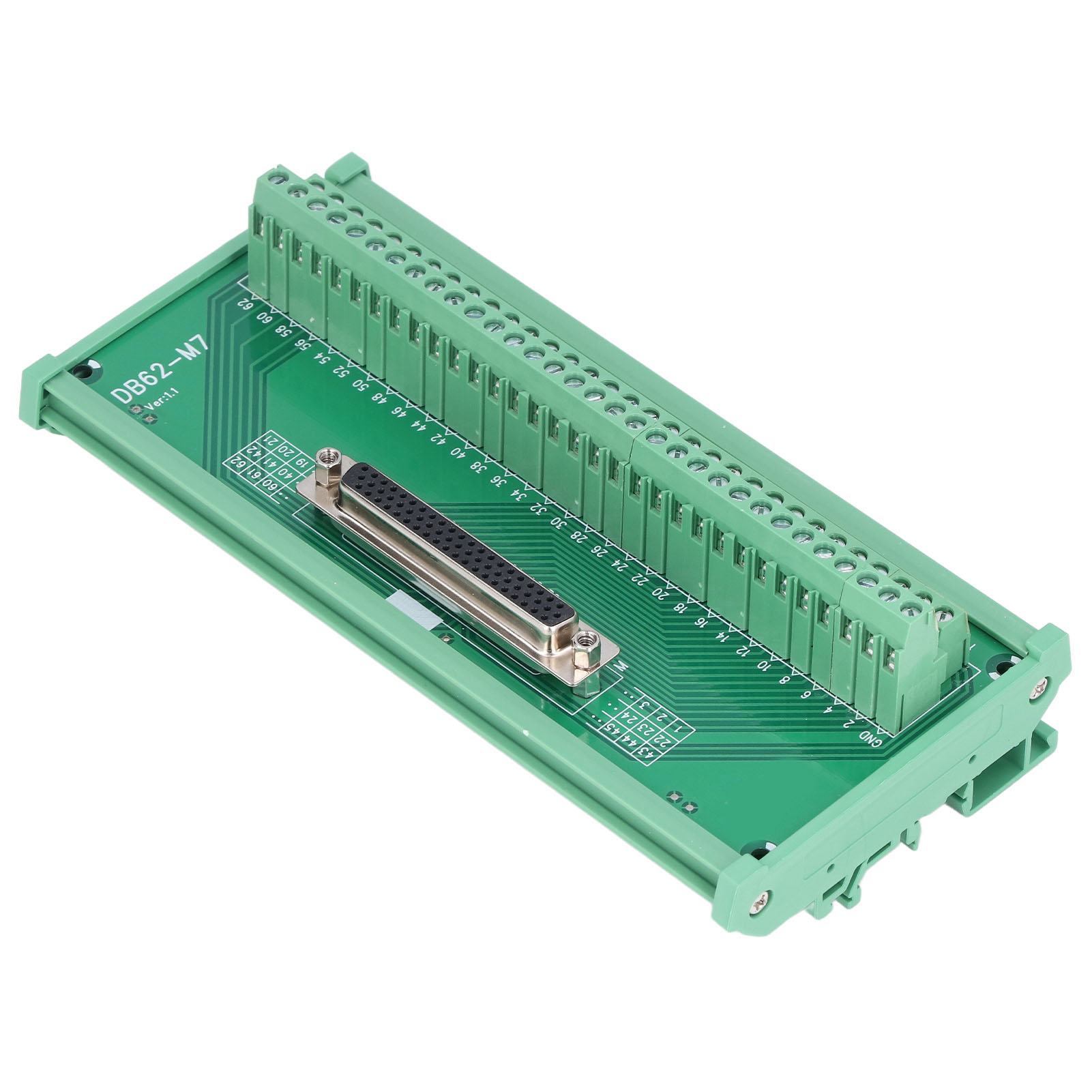 Stecker-buchse-klemmenblock, Schnittstellenstecker, 3-reihiger Adapter, Breakout-board-modul, Dc 60vdb62-g7