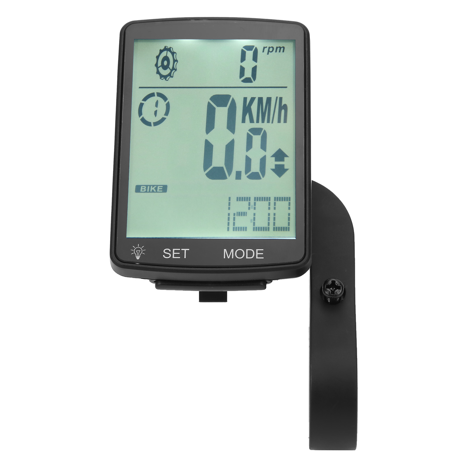 Heller, Multifunktionaler Fahrradcomputer Mit 2,8-zoll-led-display, Stoppuhr Und Tachometer (weiß)