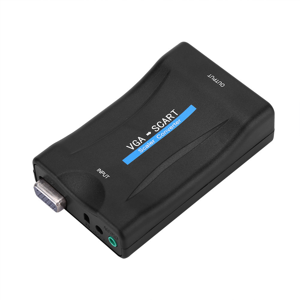 Vga-zu-scart-usb-video-/audio-konverter-adapter Mit Fernbedienung