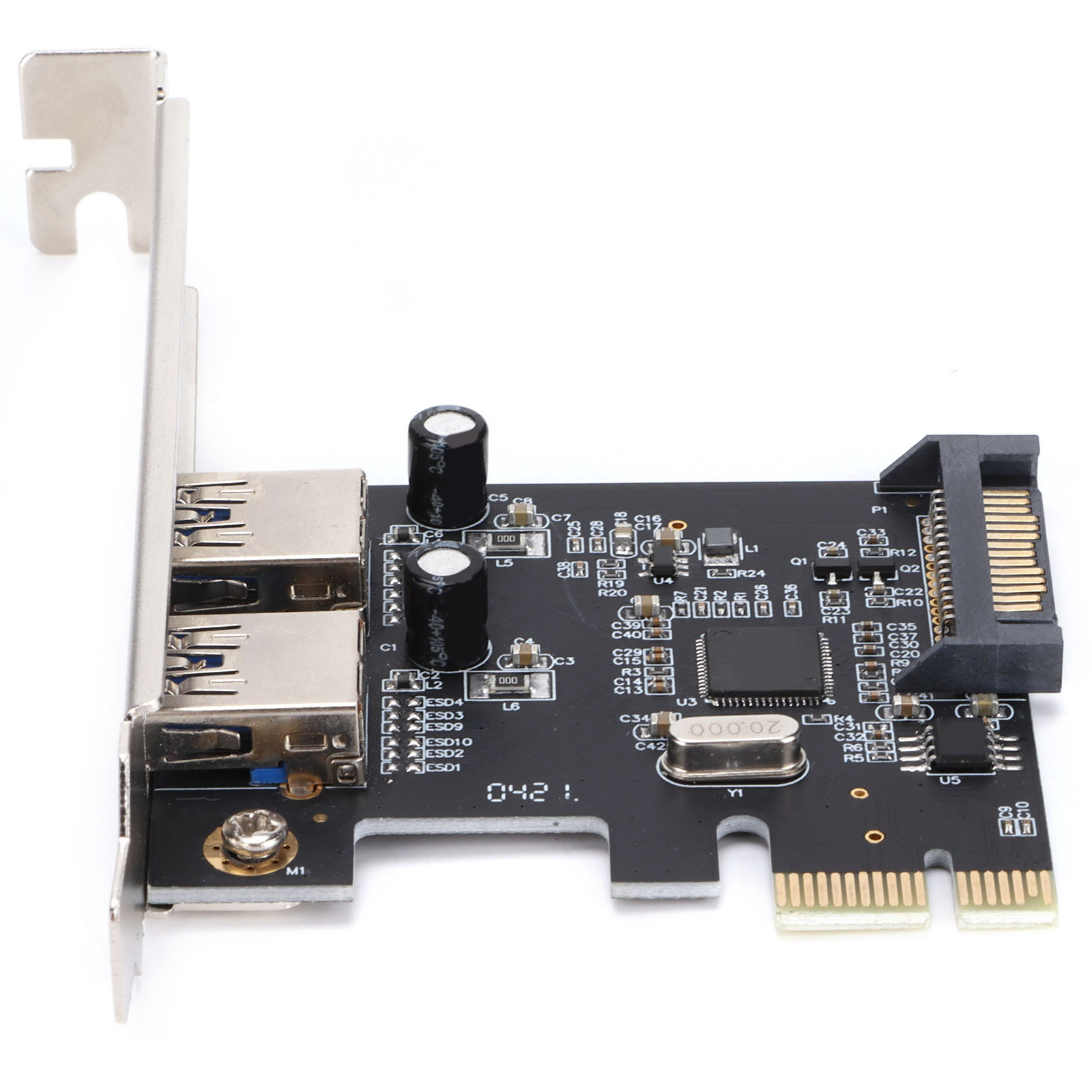 Dual-port Pci-e Usb 3.0 5gbps Desktop-erweiterungskarte