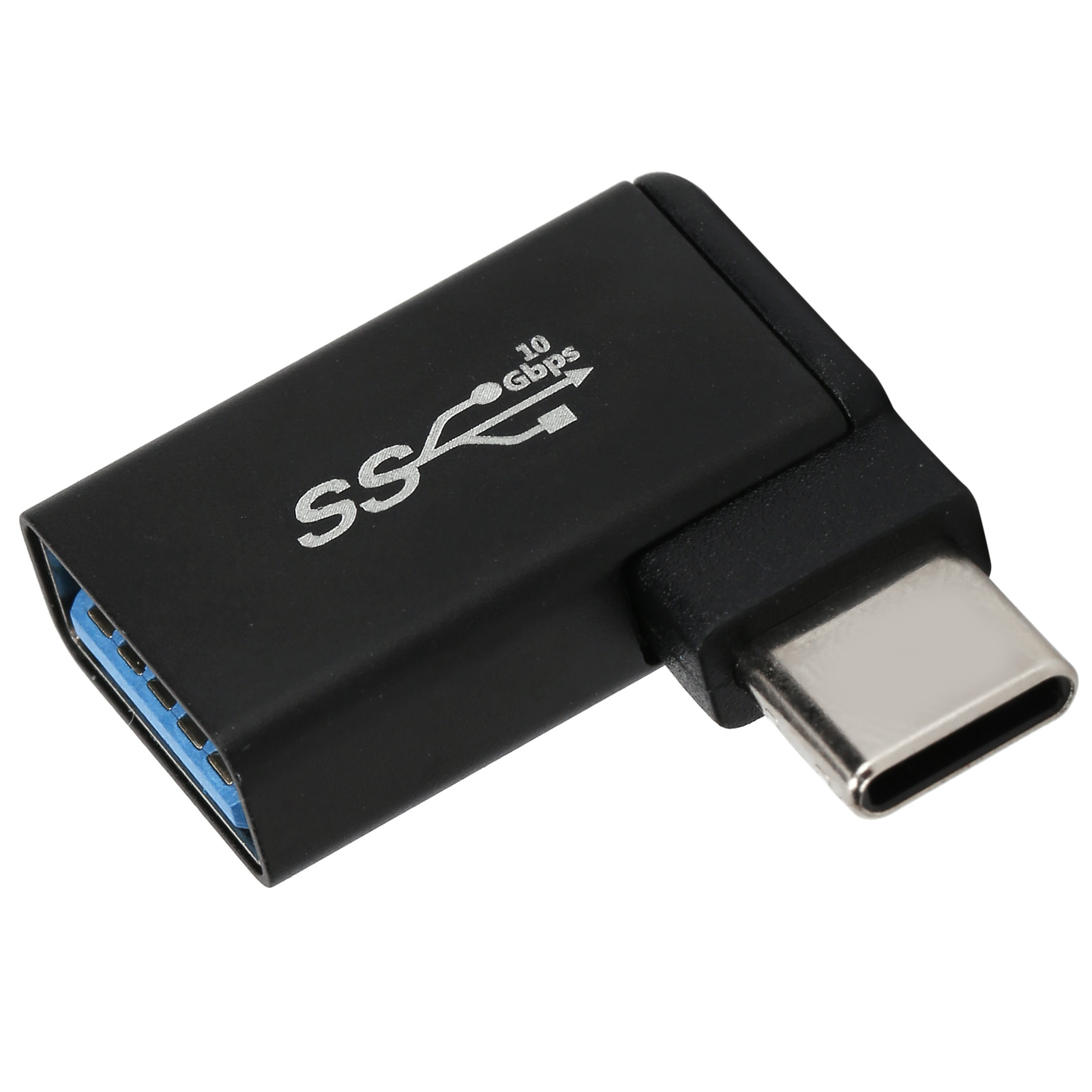 90° Usb 3.0 Buchse Auf Usb-c Stecker Otg-adapter: Kompatibel Mit Hochgeschwindigkeits-datensynchronisation Und Schnellladung.