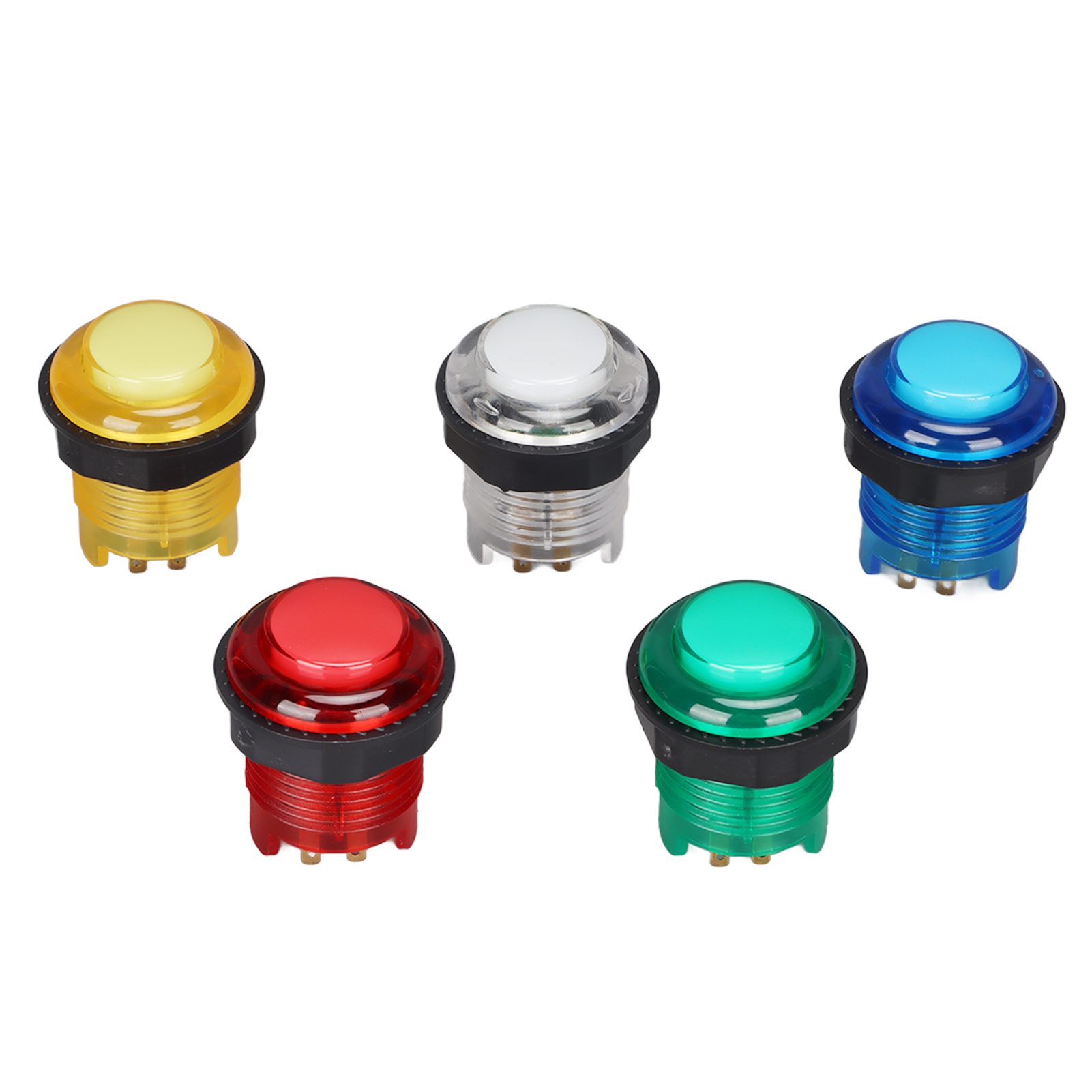 Set Mit 5 Professionellen Led-hinterleuchteten Arcade-druckknöpfen Für 12v-arcade-automaten
