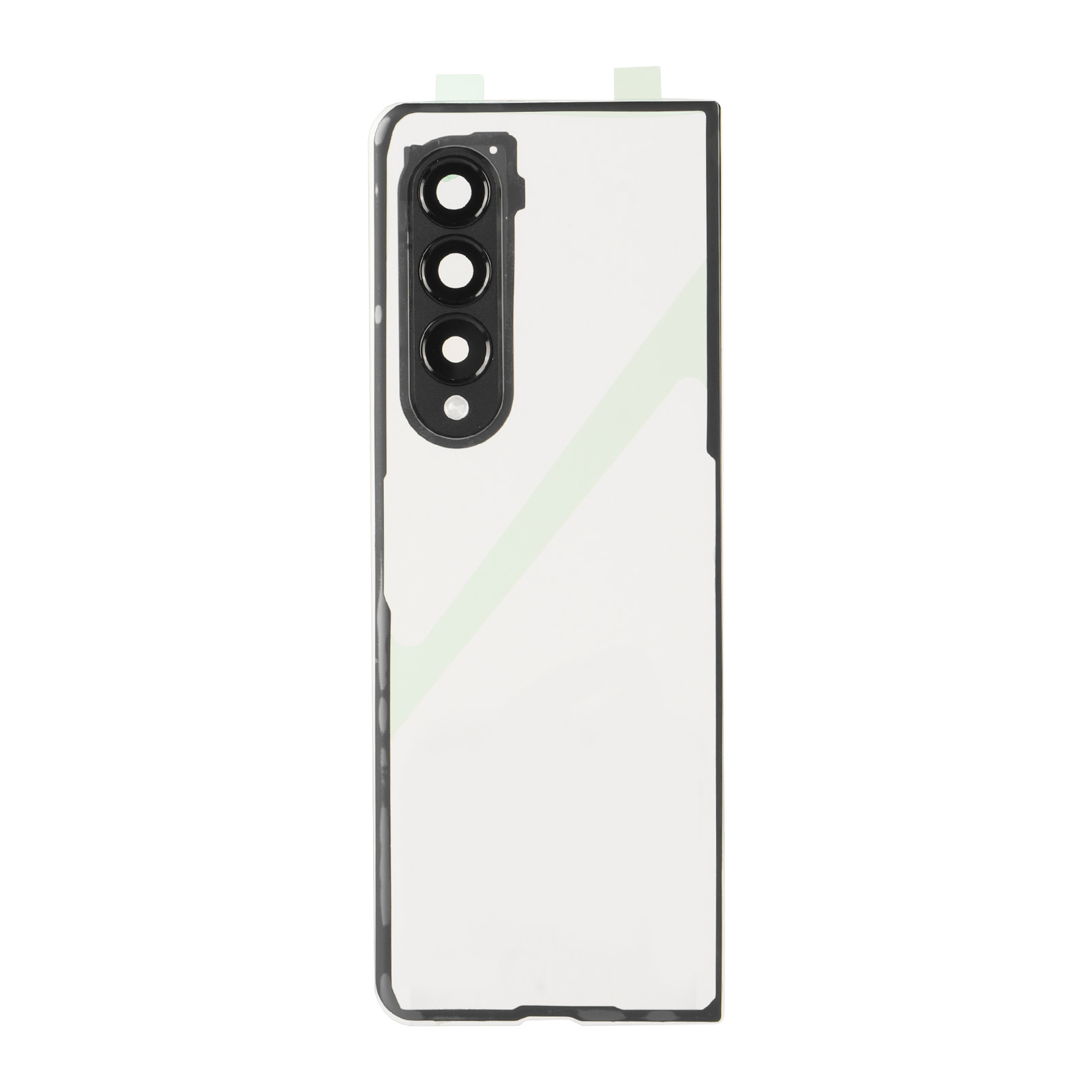 Transparente Glasrückseite Für Galaxy Z Fold 3 5g F926 Mit Schwarzem Kameraobjektivhalter.