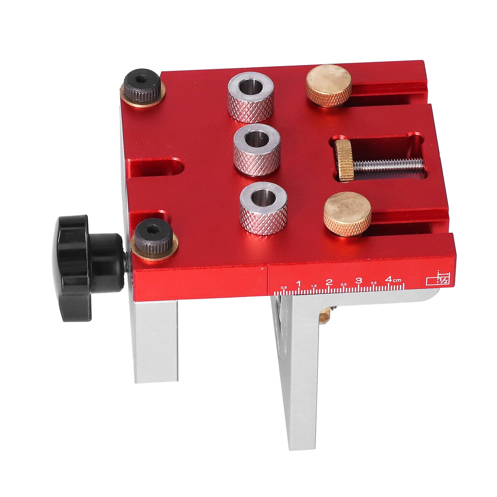3-in-1-bohrschablonen-set Für Die Holzbearbeitung, Bestehend Aus Bohrschablone, Körner Und Positioniersystem. Werkzeug Aus Aluminiumlegierung.