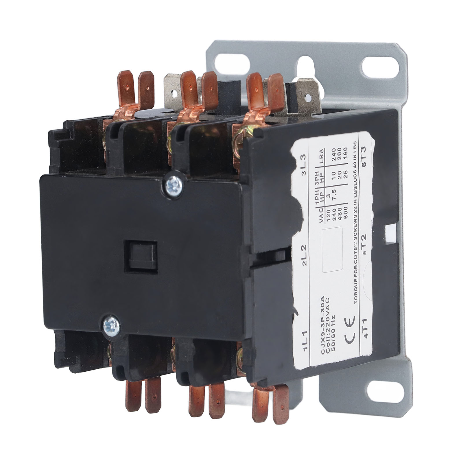 Hochleistungs-wechselstromschütz Pa66 Aus Duroplast Für Klimaanlagenkondensatoren, 220 V, 50/60 Hz, 3-polig