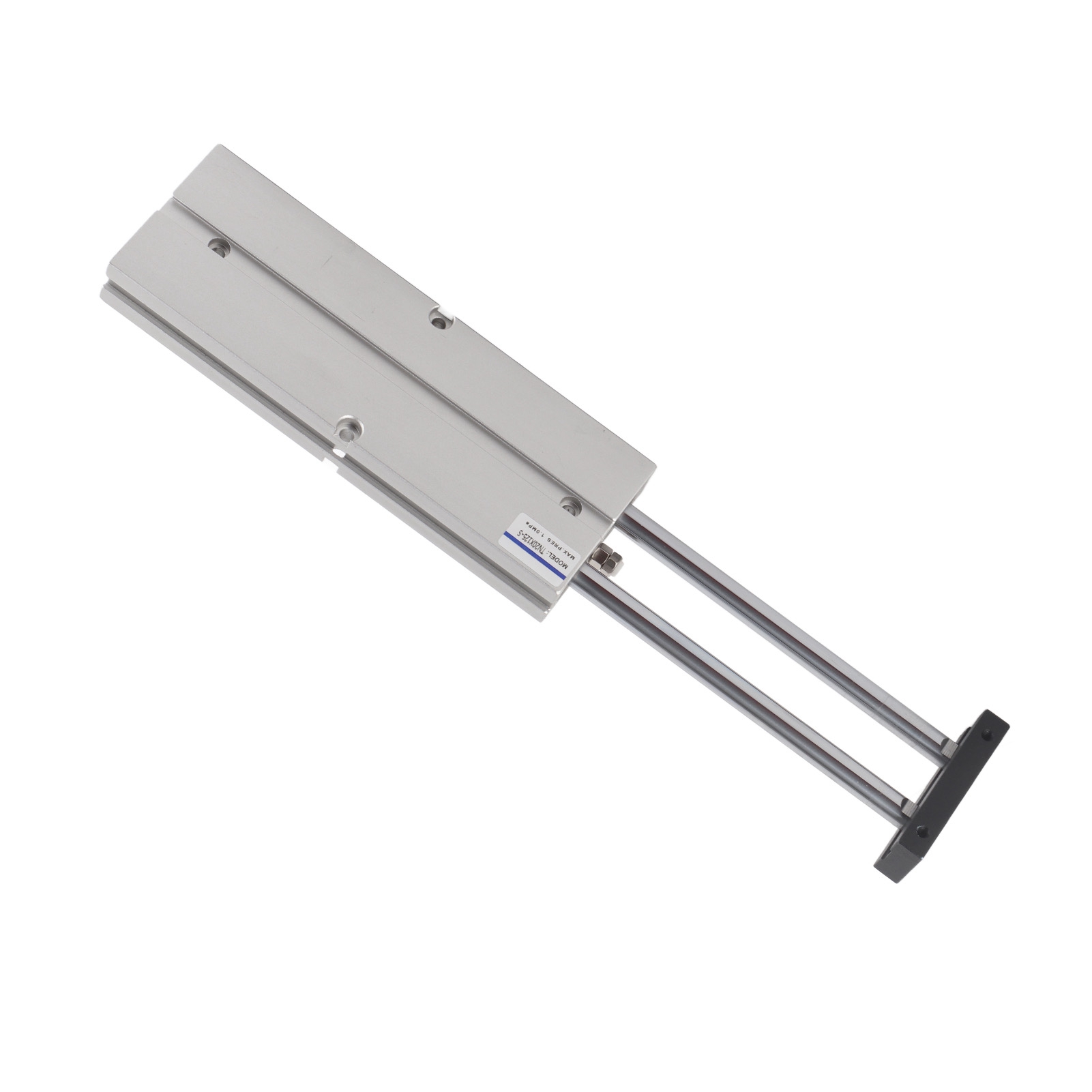 Doppeltwirkender Doppelkolben-pneumatikzylinder Aus Aluminiumlegierung, 20 Mm Bohrung, 125 Mm Hub