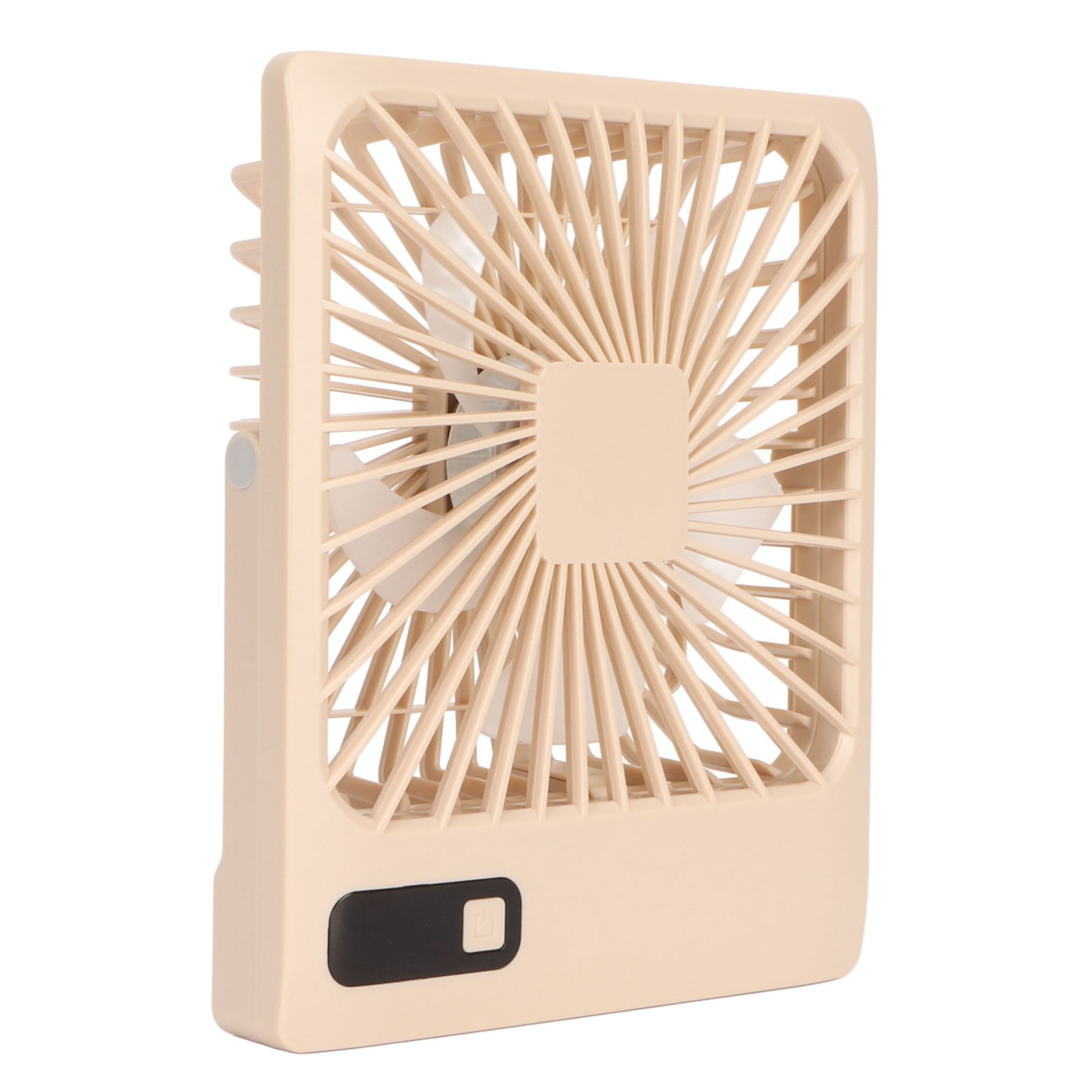 Kleiner, Leiser Tischventilator Mit 5 Geschwindigkeitsstufen, Led-leistungsanzeige, Faltbar Und Tragbar, Ideal Für Büro, Studentenwohnheim Und Zuhause (farbe: Khaki).